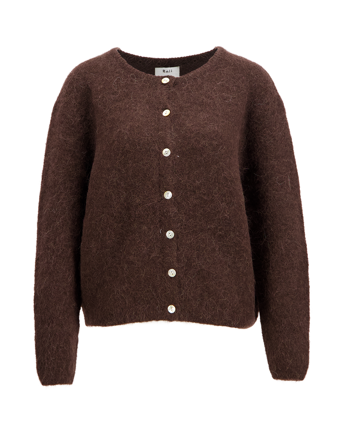 Boii Studios Flora Cardigan Knit DONKERBRUIN 1