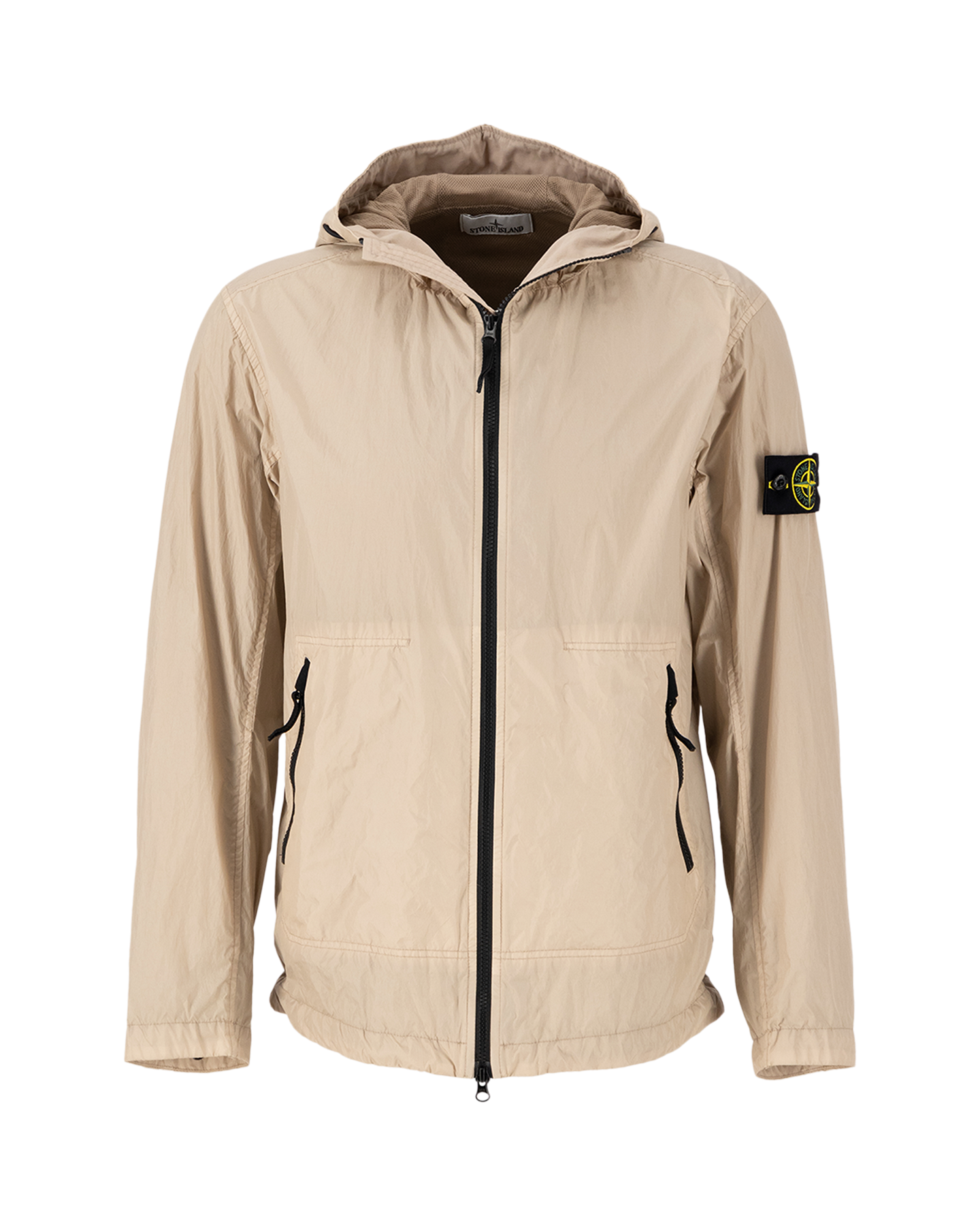 Stone Island 40522 Garment Dyed Crinkle Reps Hooded Jacket TAUPE 3