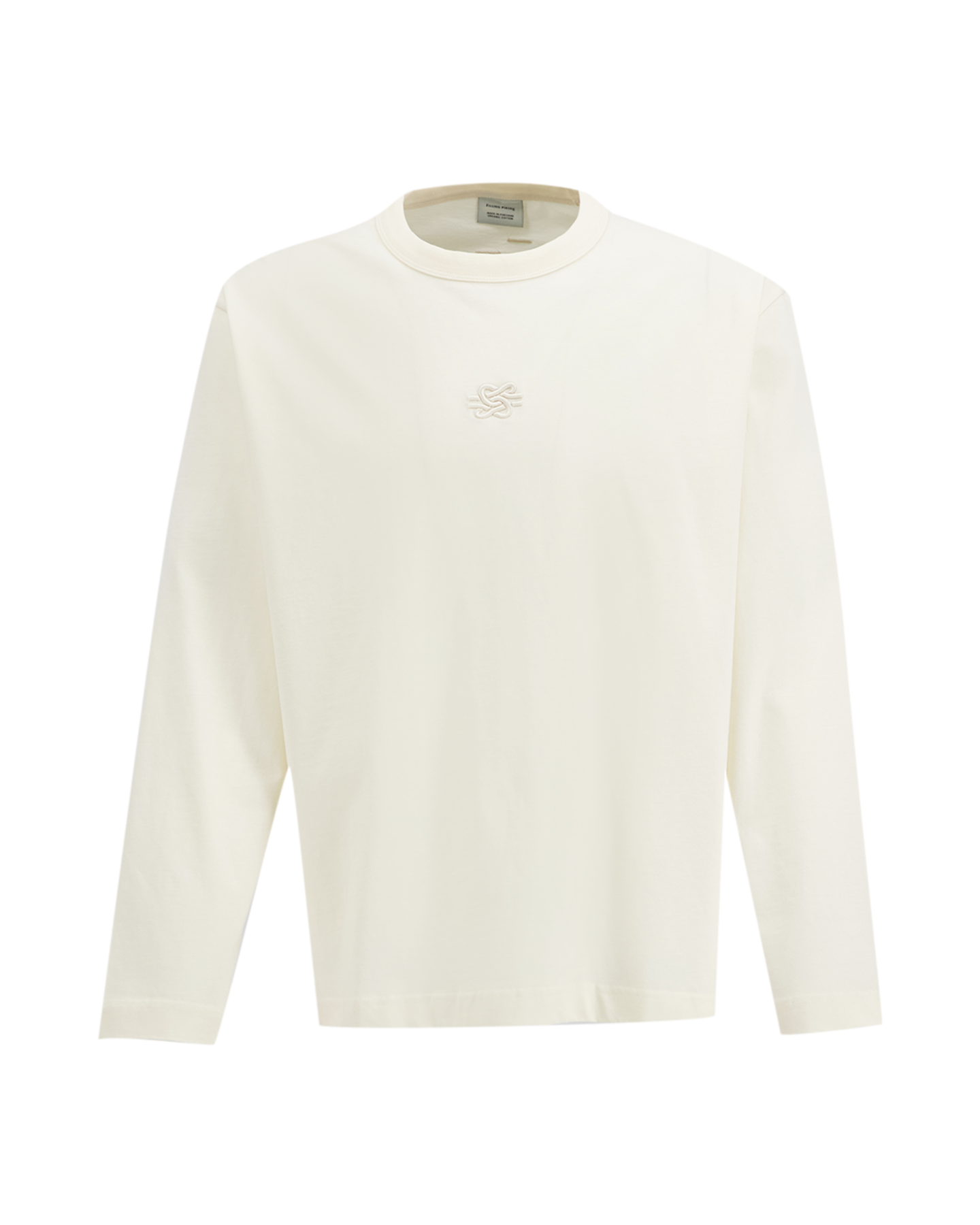 Filling Pieces Longsleeve Boxy Embroidered WIT 1