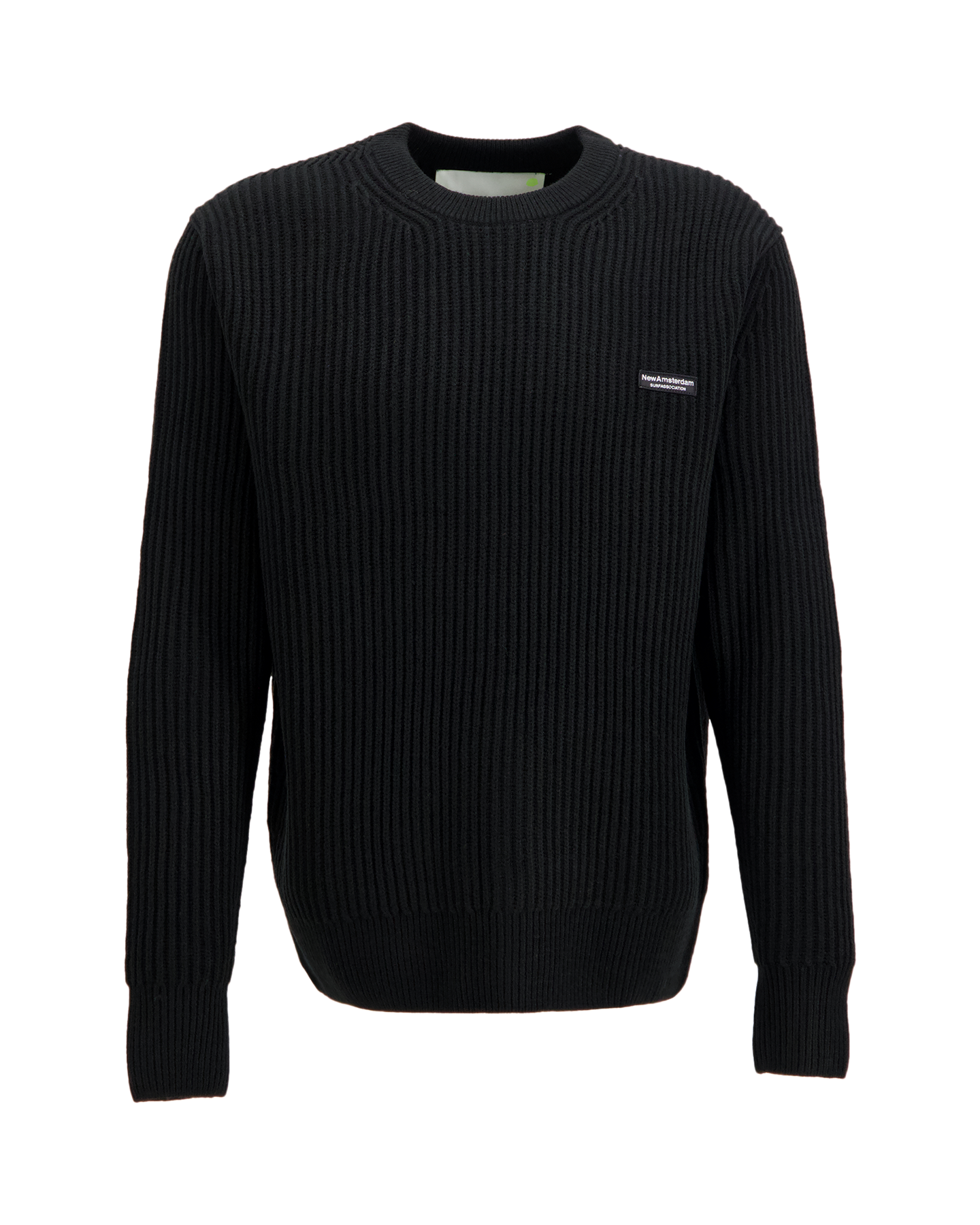 New Amsterdam Surf Association Knitted Crewneck ZWART 2