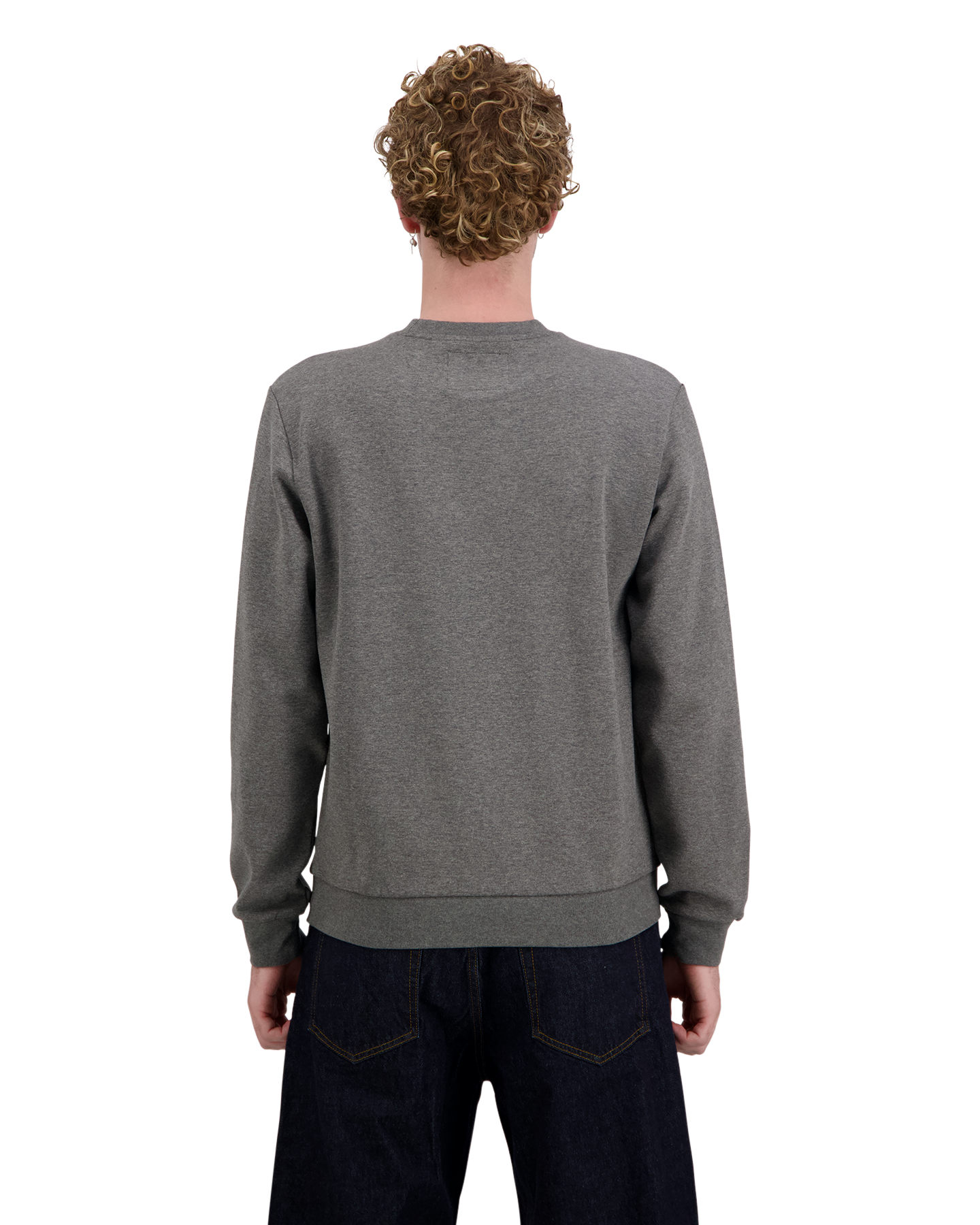 Woolrich Logo Interlock Crewneck ANTHRACIET 4
