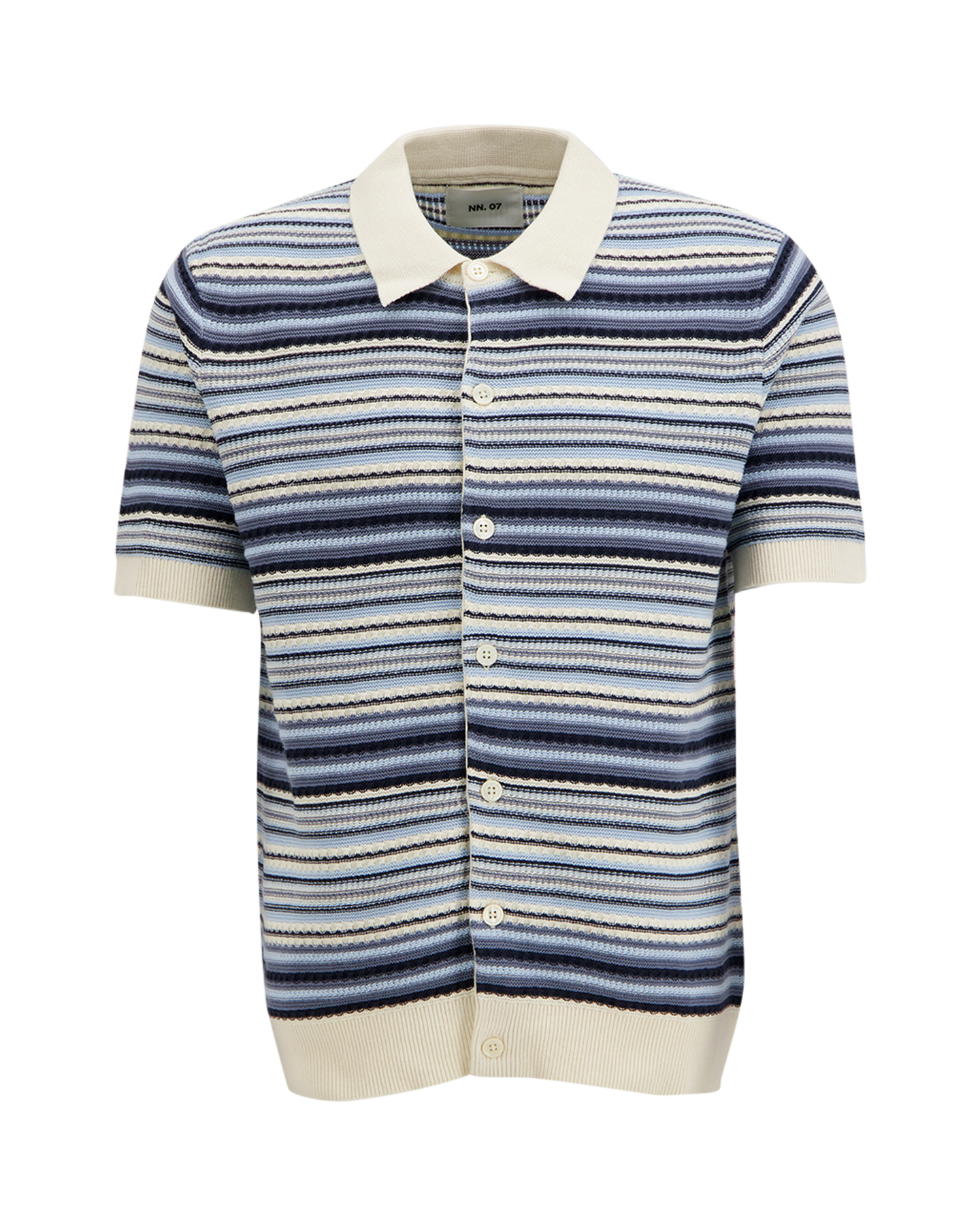 NN.07 Nolan Polo Cardigan 60019 DONKERBLAUW 1