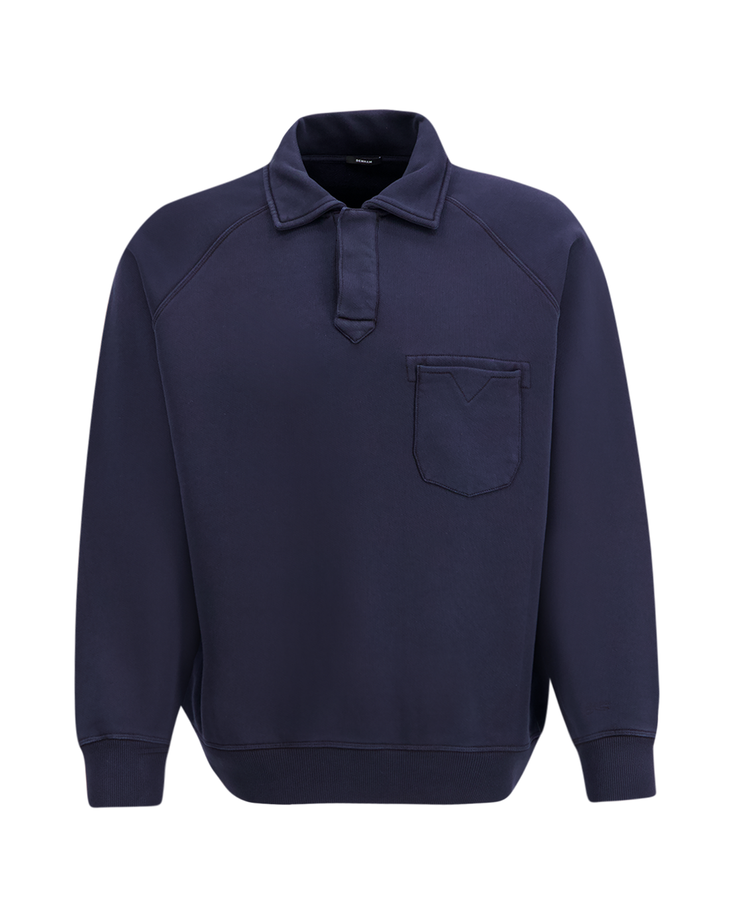 Denham Us Navy Polo Sweatshirt Hcs DONKERBLAUW 1