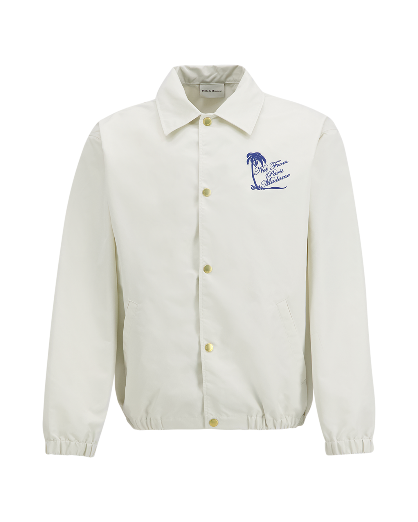 Drole de Monsieur Veste Slogan Palmier CREME 2