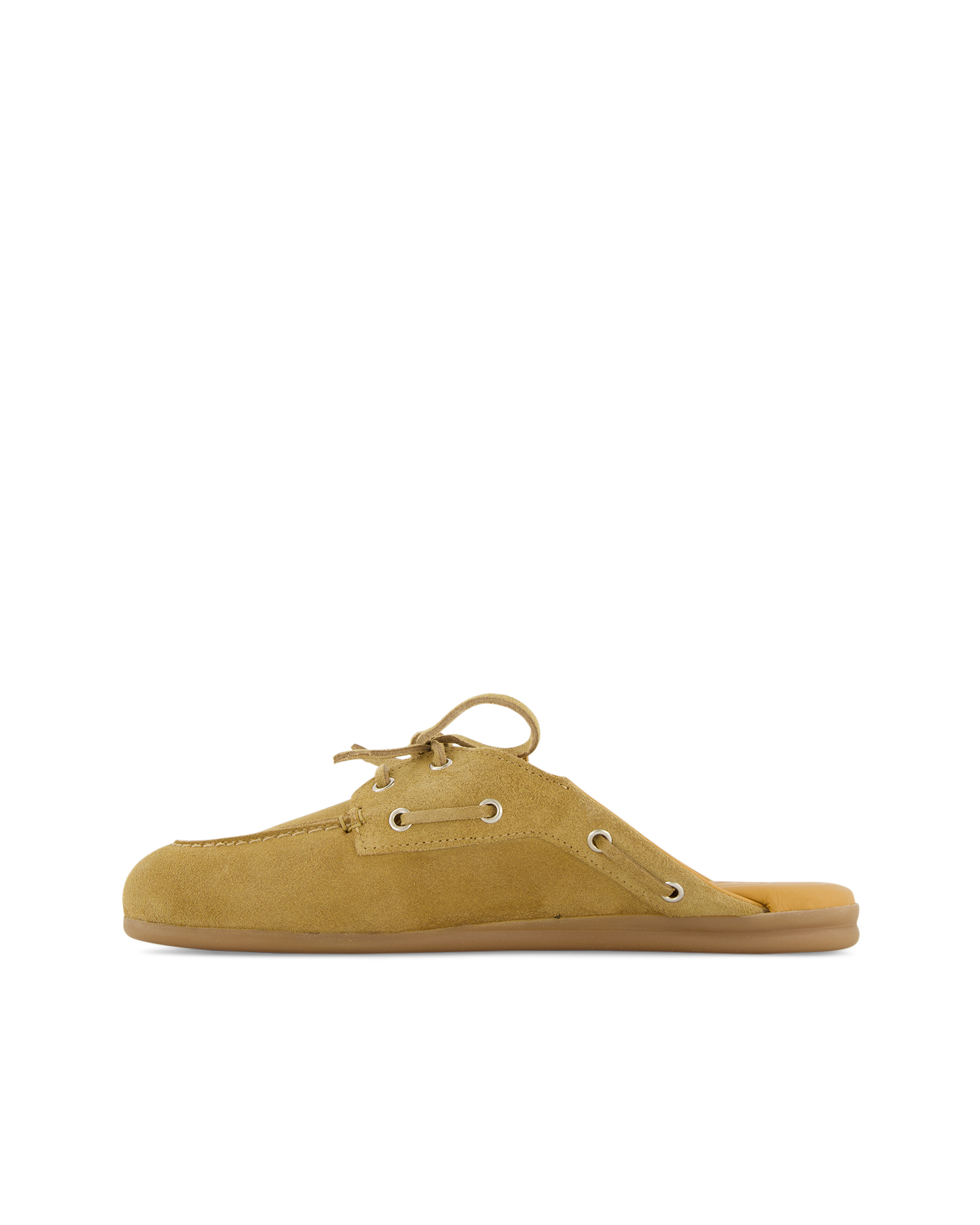 Posa Boat Loafer Mule - Suede BEIGE 3