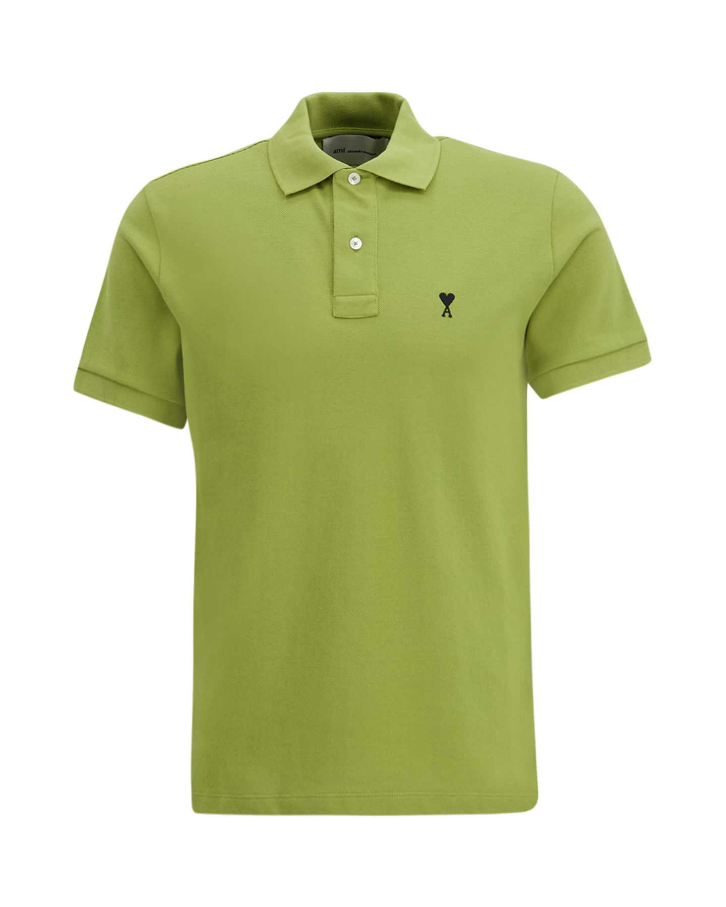 AMI Paris Polo Ami De Coeur Contraste GROEN 1