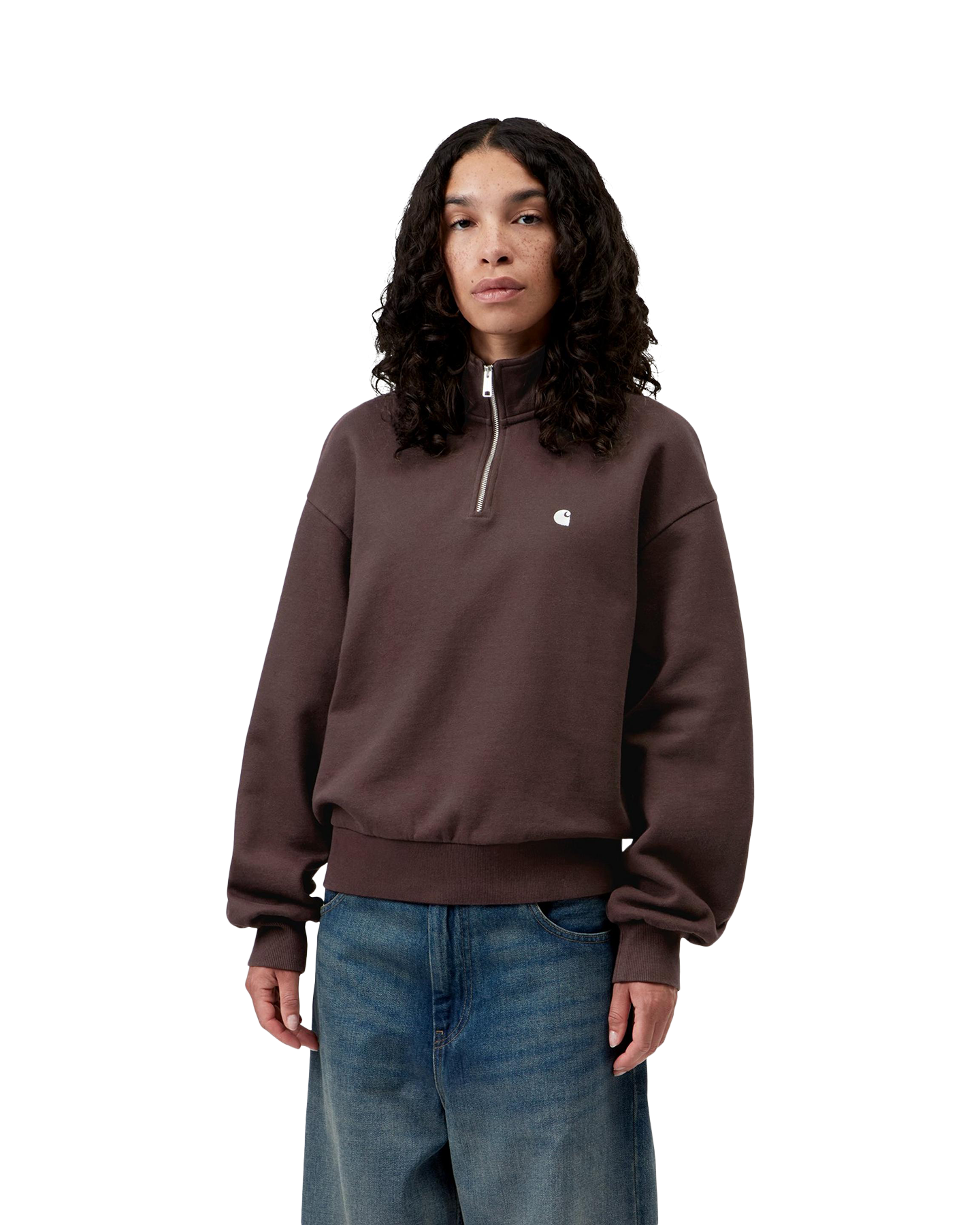 Carhartt W' Casey High Neck Sweat DONKERBRUIN 3