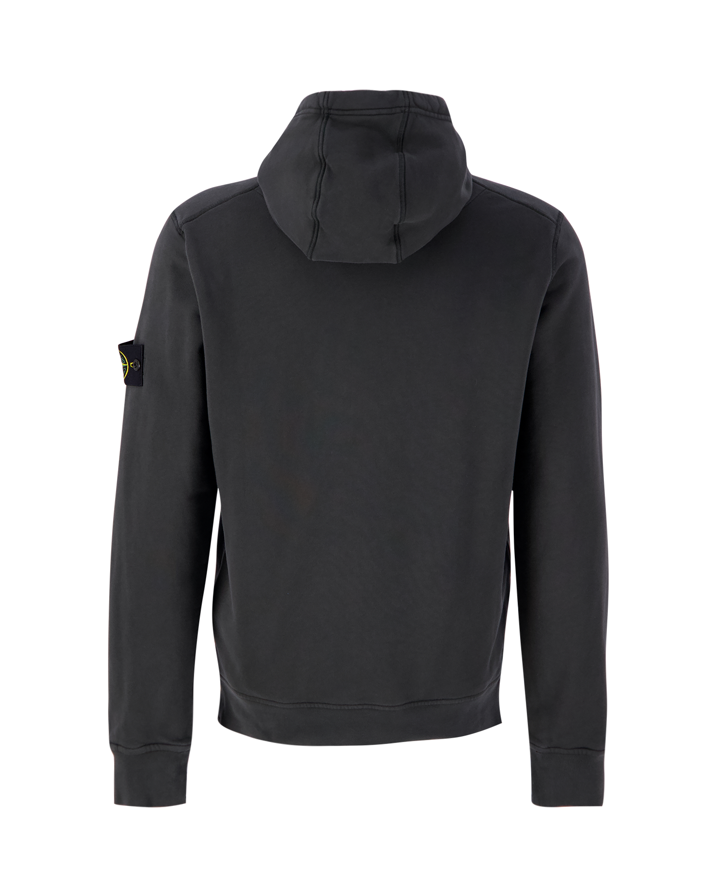 Stone Island 64151 Cotton Fleece Hooded Sweatshirt GRIJS 2