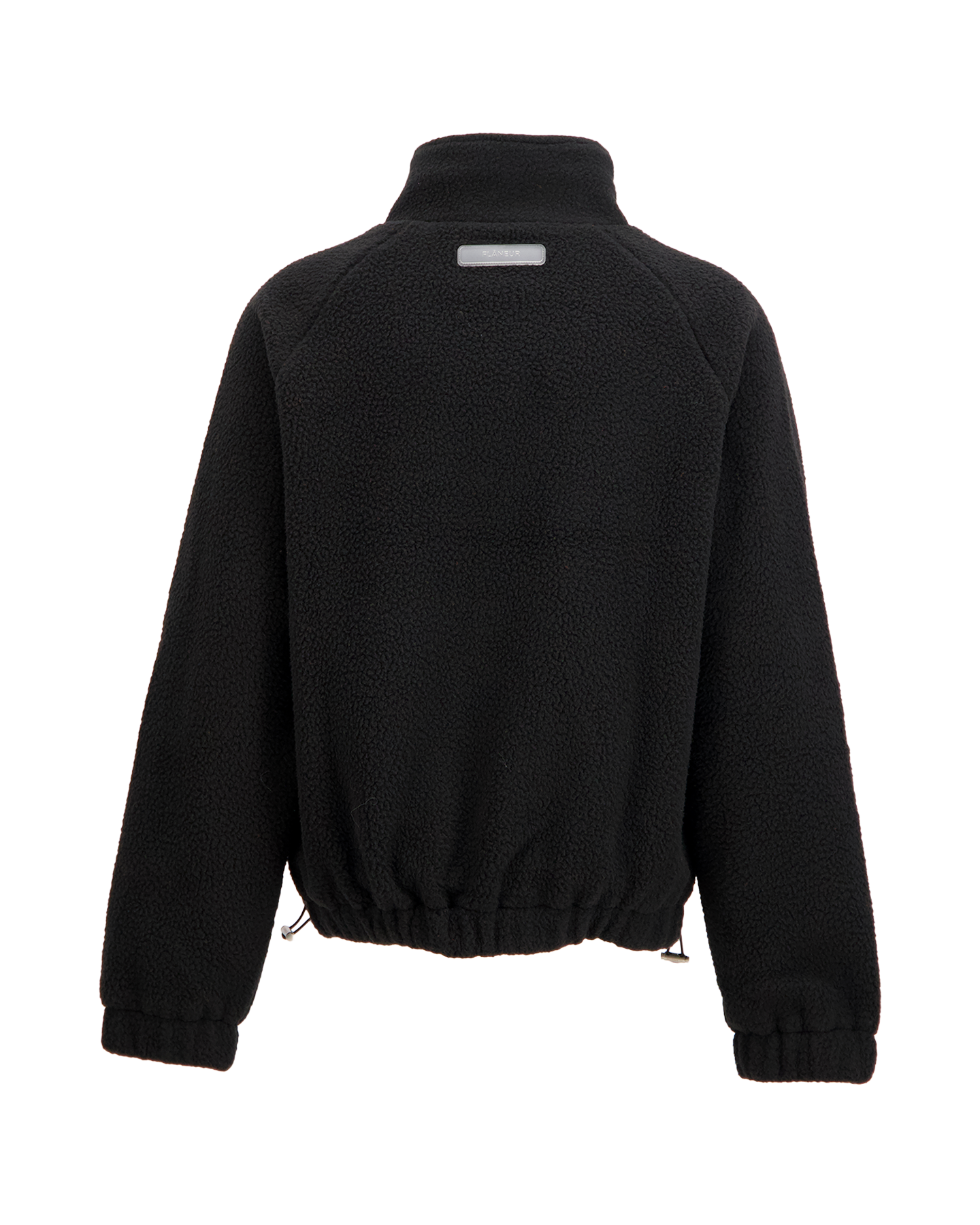 Flaneur Frosted Badge Fleece Jacket ZWART 2