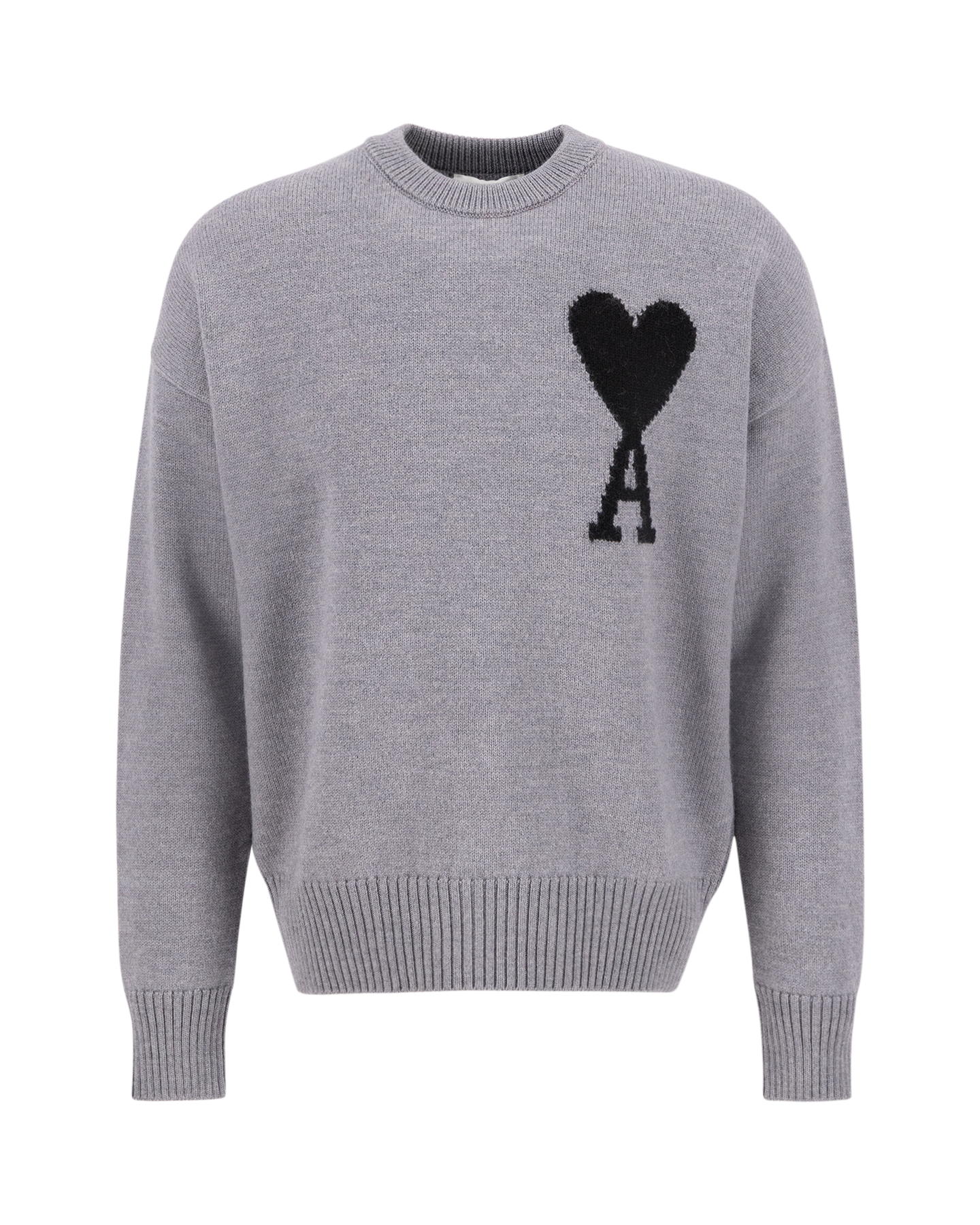 AMI Paris Adc Crewneck Sweater GRIJS 1