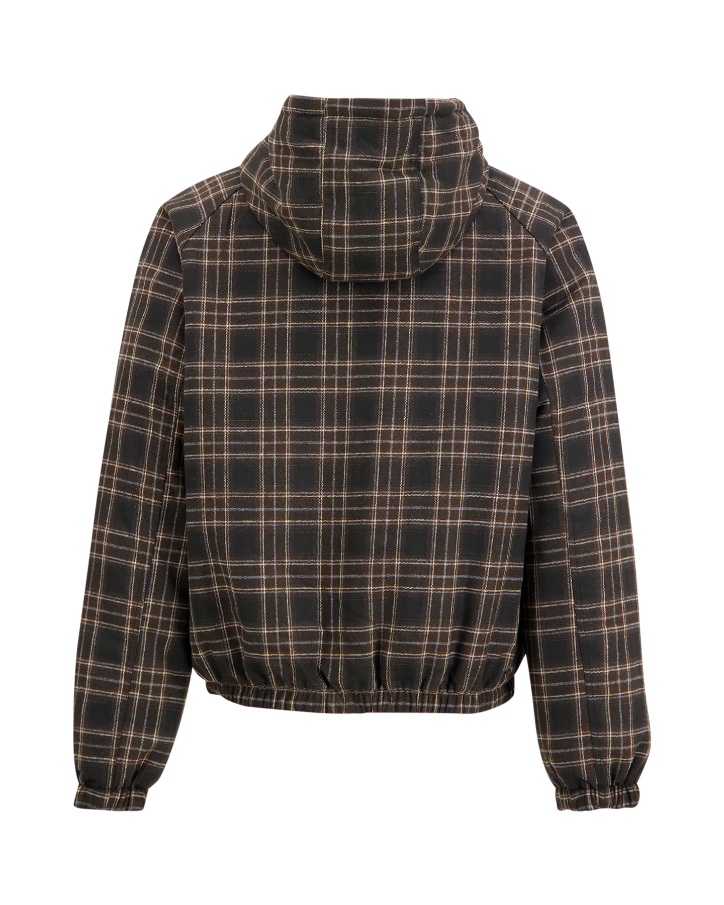 Arte Antwerp Reversible Plaid Hooded Jacket ZWART 2