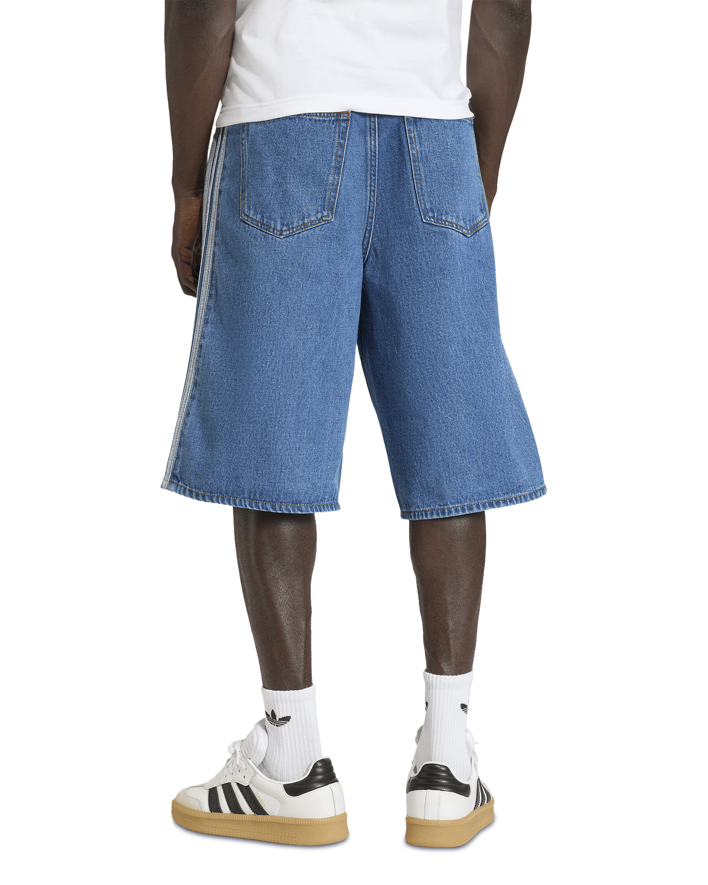 adidas Firebird Denim Short BLAUW 4