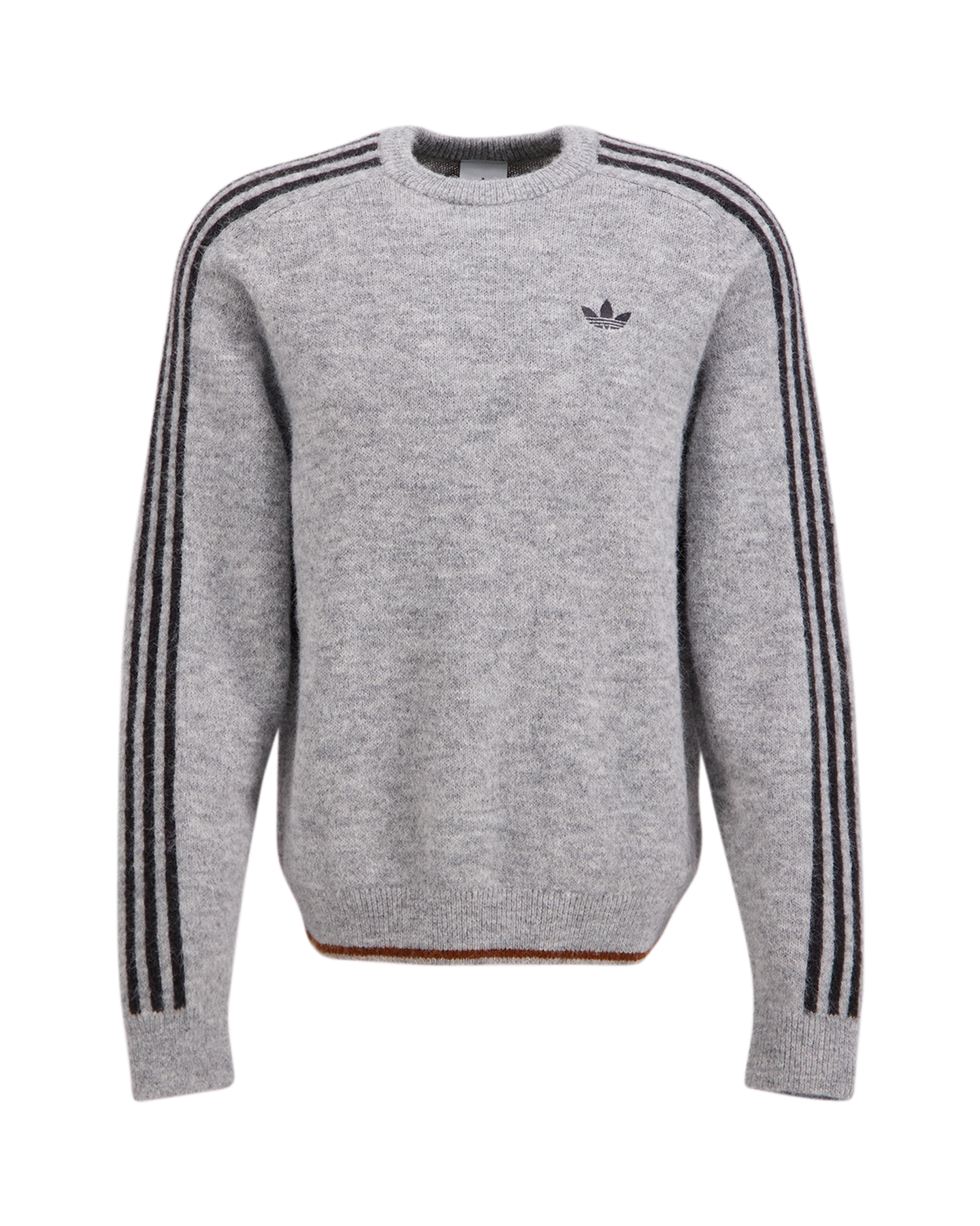 adidas 3 Stripes Knit Crew GRIJS 1