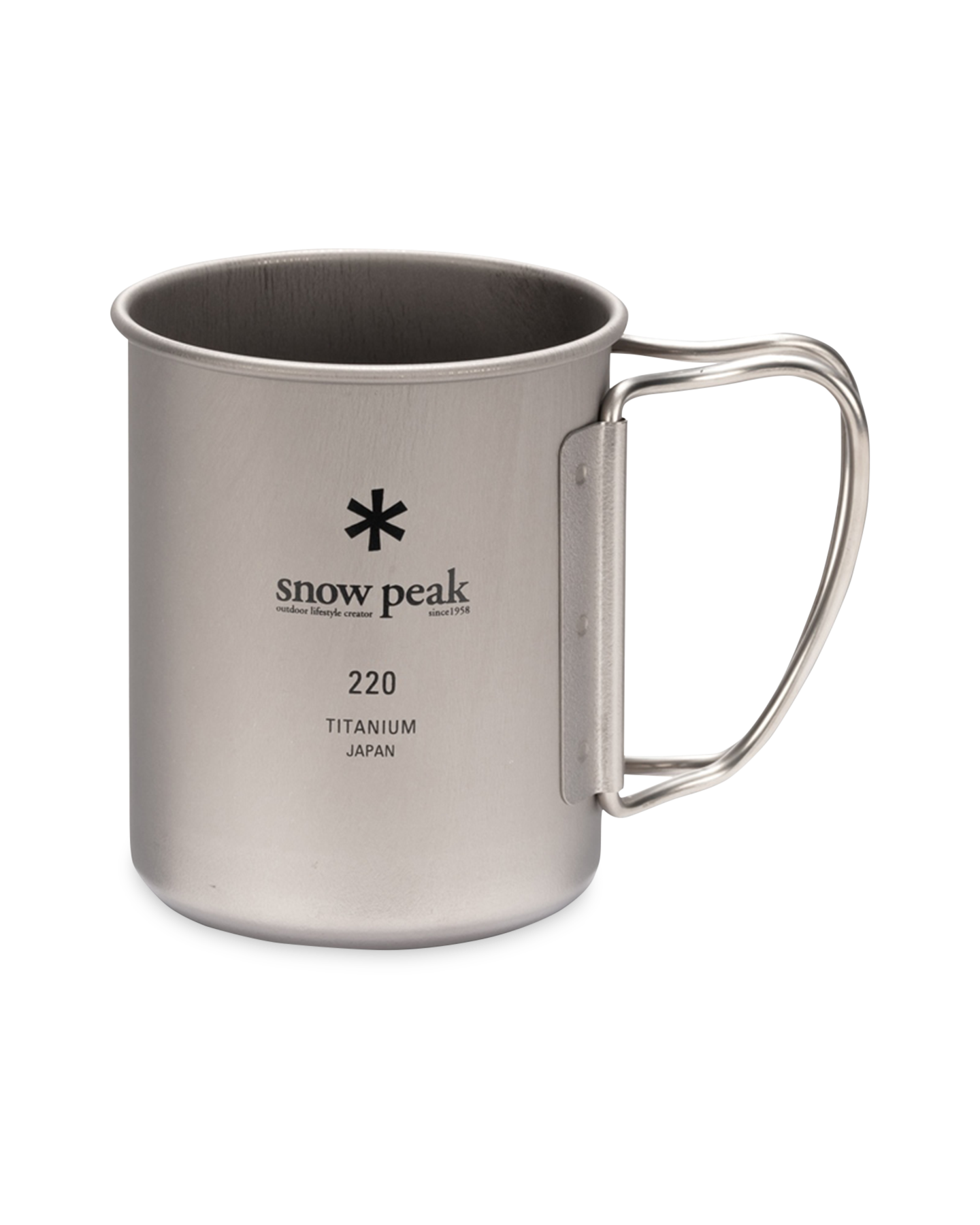 Snow Peak Titanium Single Mug 220 ZILVER 1
