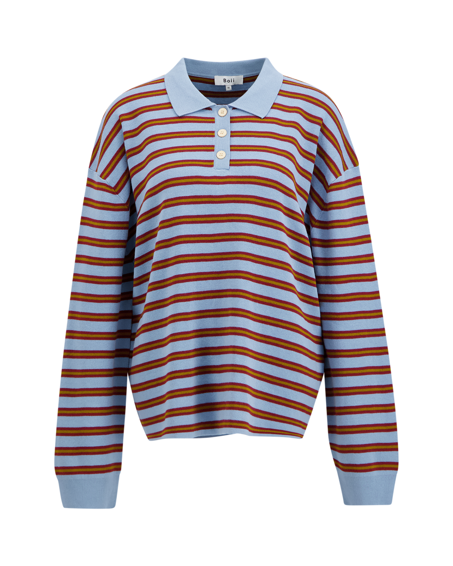 Boii Studios Adanne Polo Knit BLAUW 1