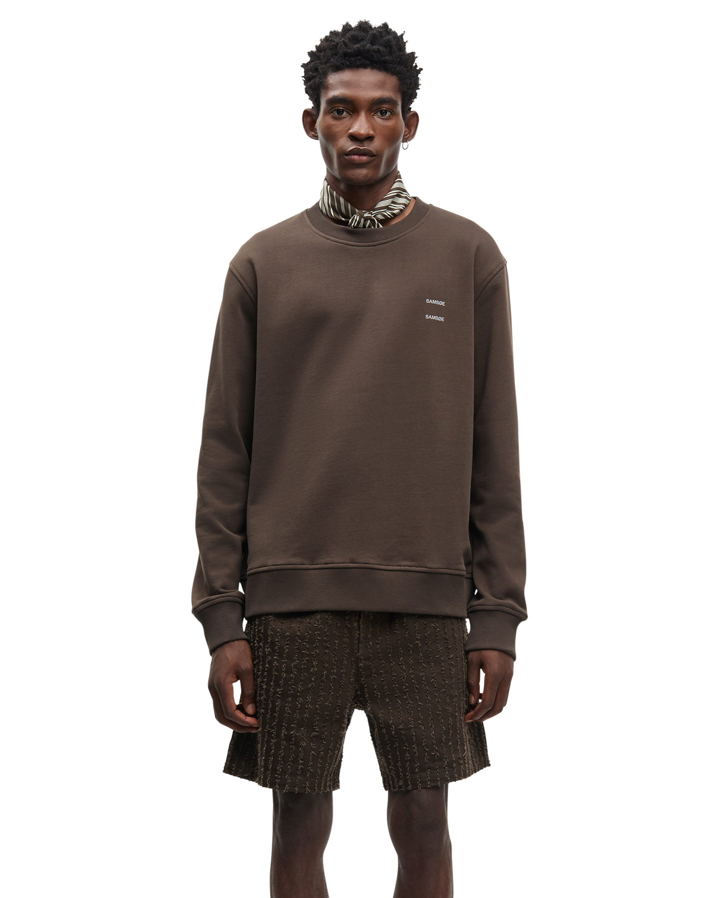 Samsøe Samsøe Joel Crew Neck 11414 BRUIN 3