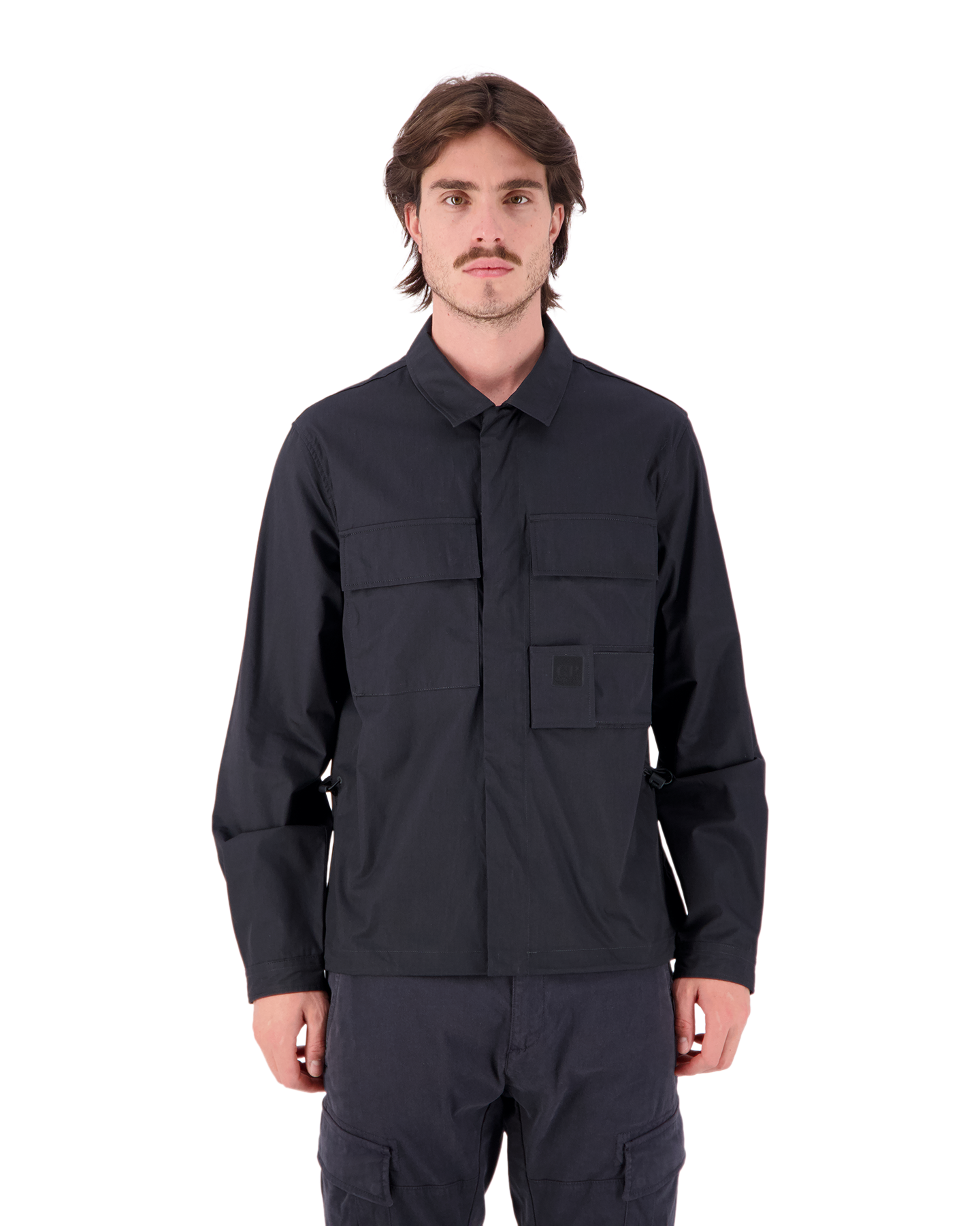 C.P. Company Metropolis Metropolis Series Gabardine Utility Overshirt ZWART 4