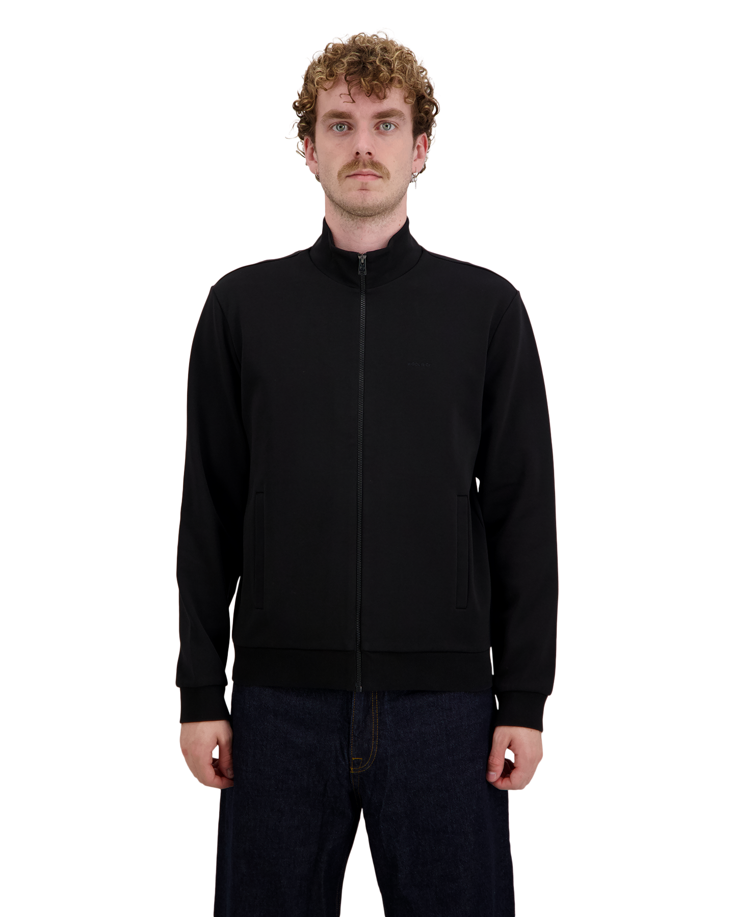 Woolrich Logo Interlock Track ZWART 3