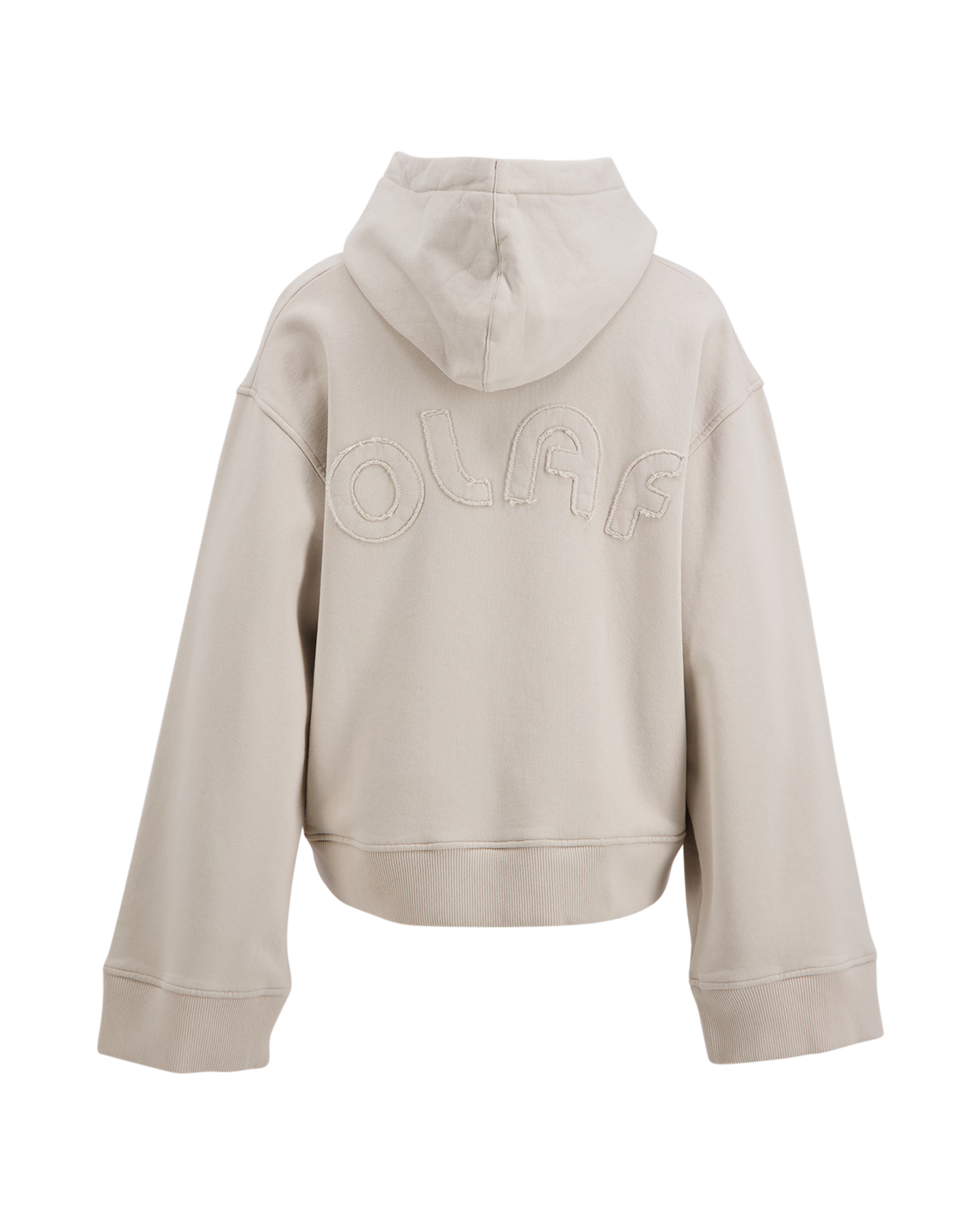 OLAF Retro Appliqué Hoodie BEIGE 1