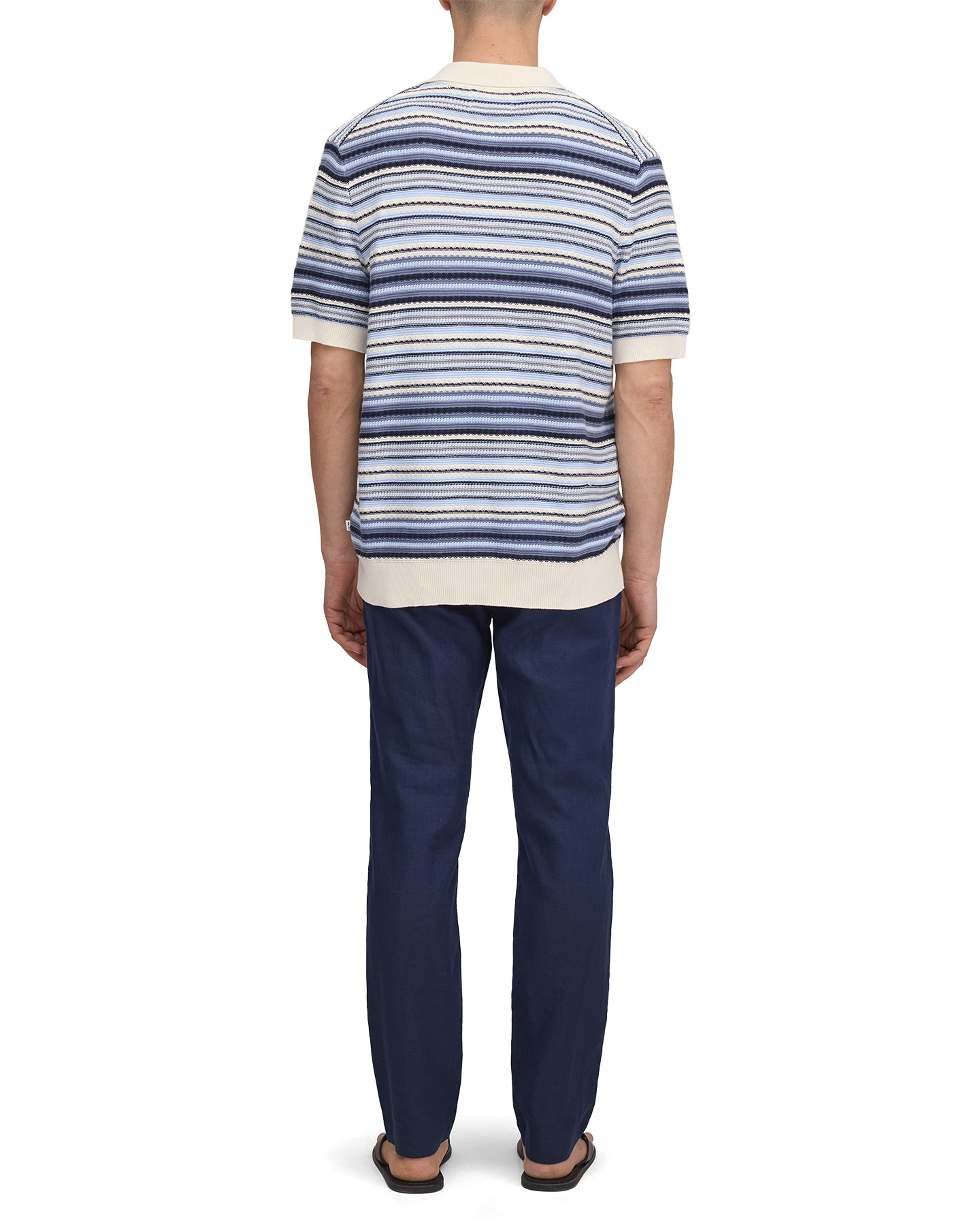 NN.07 Nolan Polo Cardigan 60019 DONKERBLAUW 4
