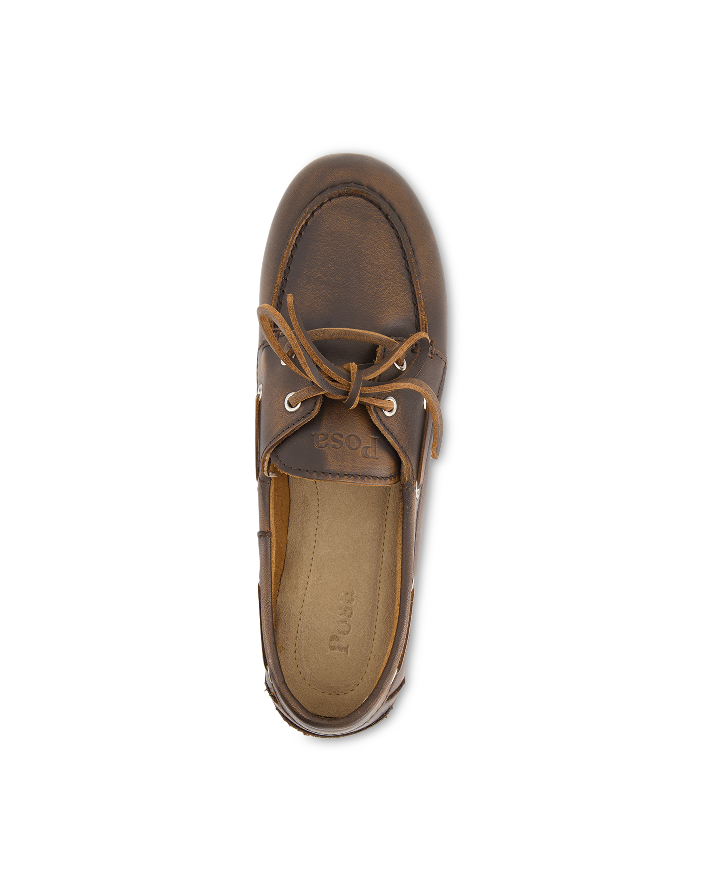 Posa Boat Loafer Brushed - Leather DONKERBRUIN 5