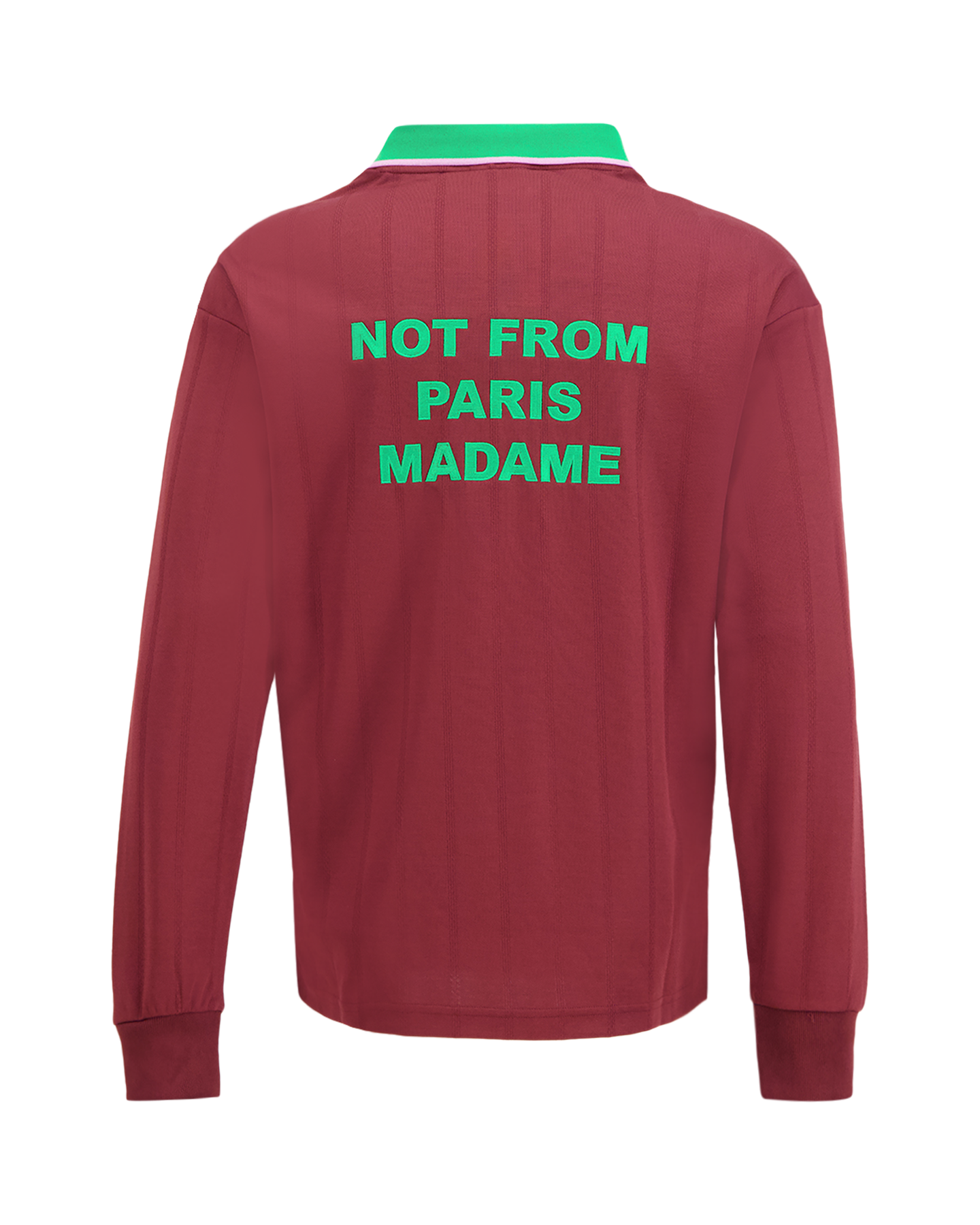 Drole de Monsieur Slogan Longsleeve Polo ROOD 2