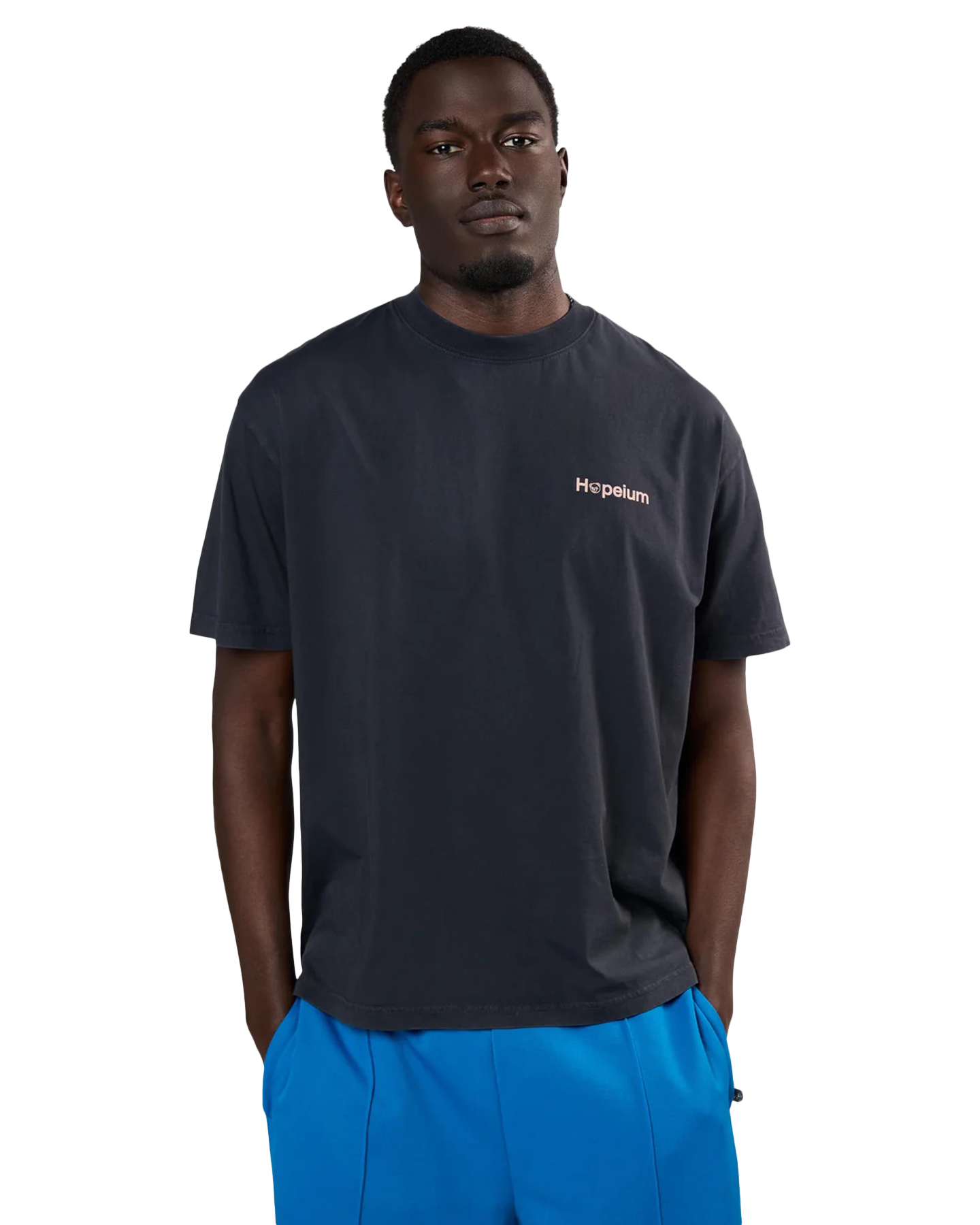 Hopeium Logo Tee Ss ZWART 3