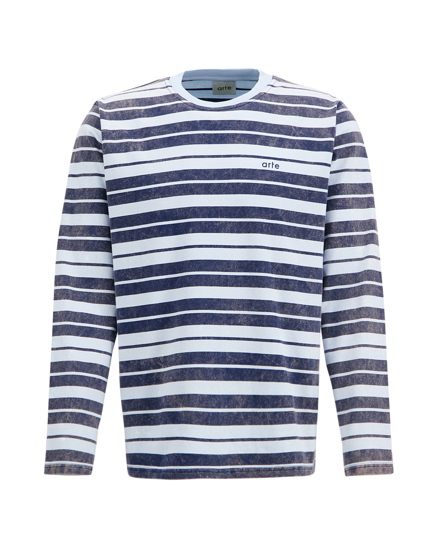 Arte Antwerp Sunfade Striped Longsleeve BLAUW 1