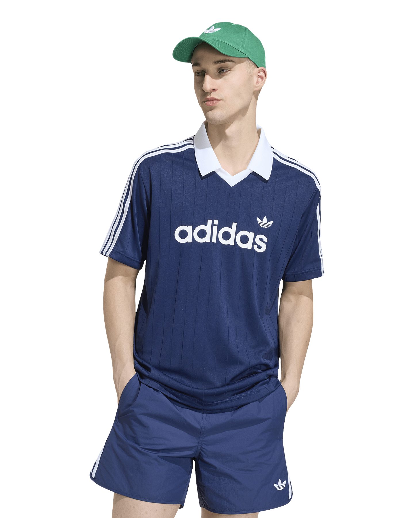 adidas Pinstripe Jersey DONKERBLAUW 3