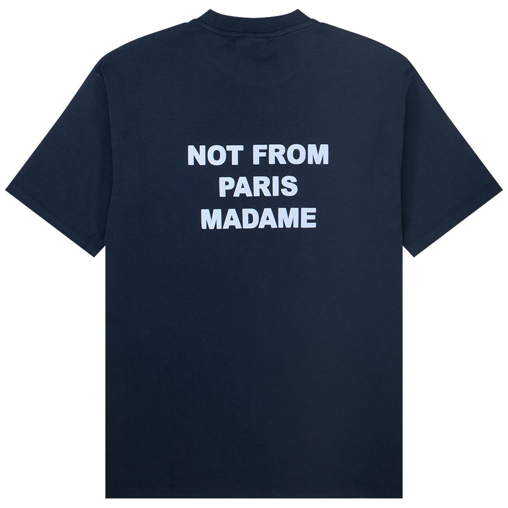 Drole de Monsieur Le T-Shirt Slogan  NAVY 1