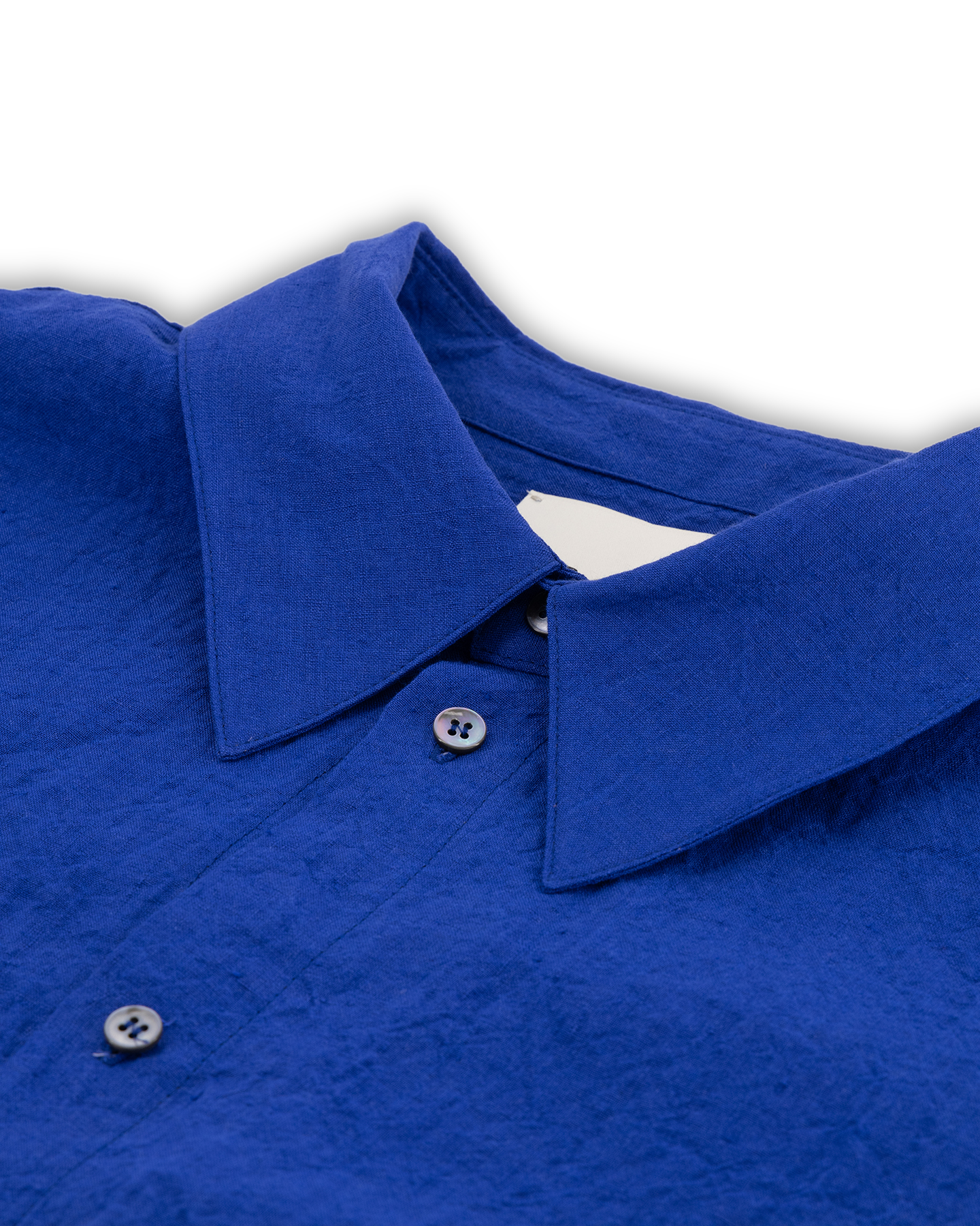 Róhe Hammered Linen Shirt Blue 3