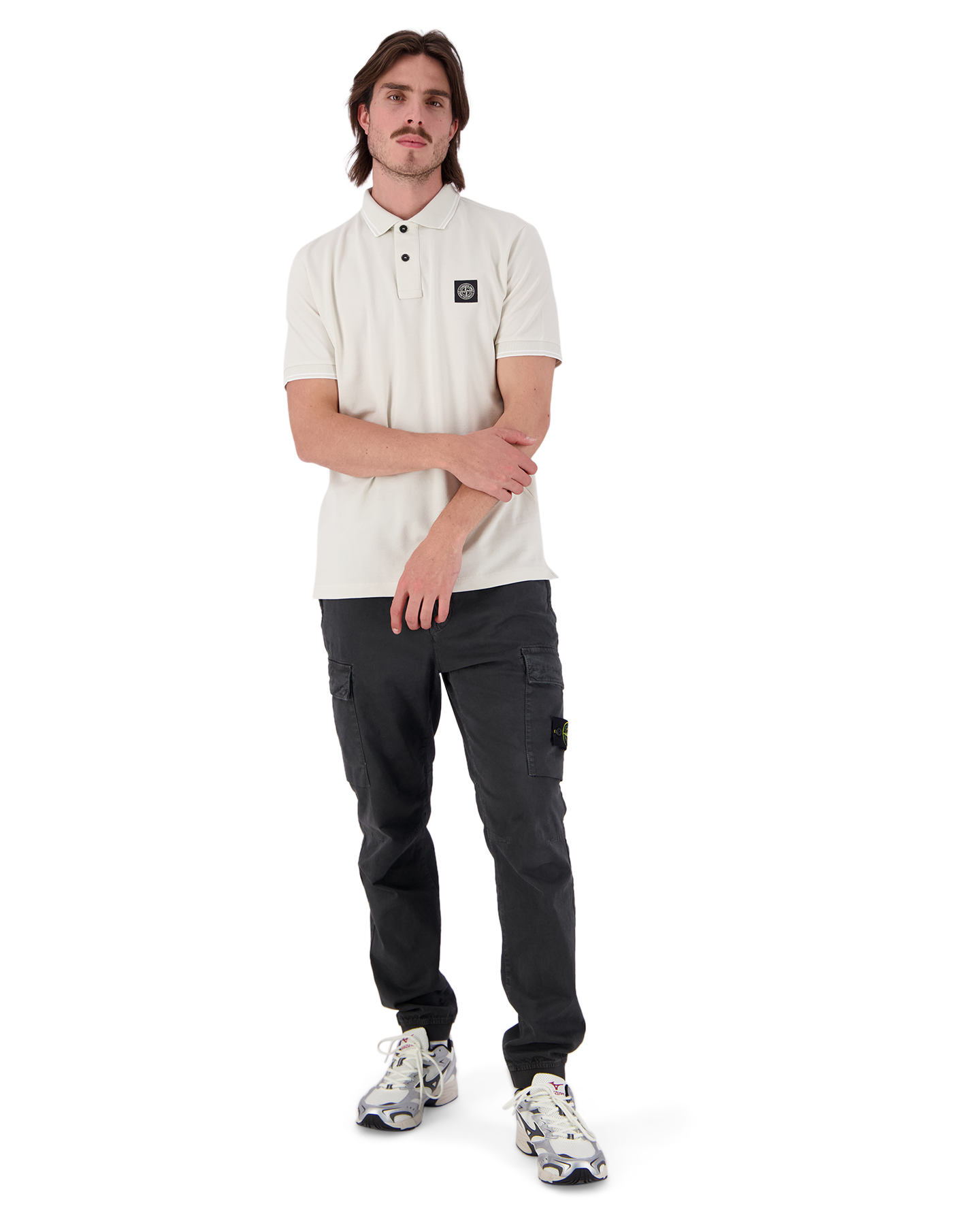 Stone Island 2SC18 Cotton Pique Polo BEIGE 3