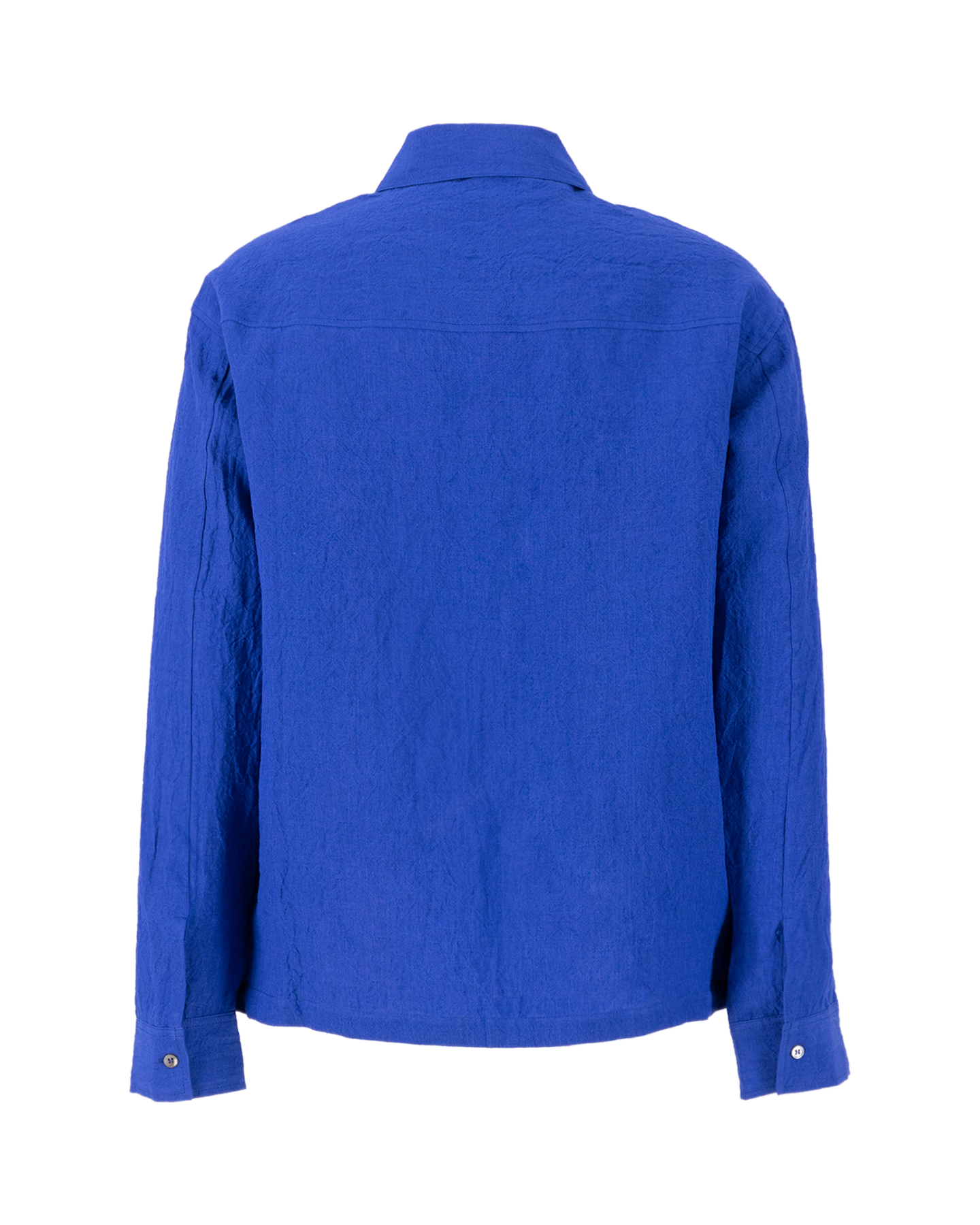 Róhe Hammered Linen Shirt Blue 2
