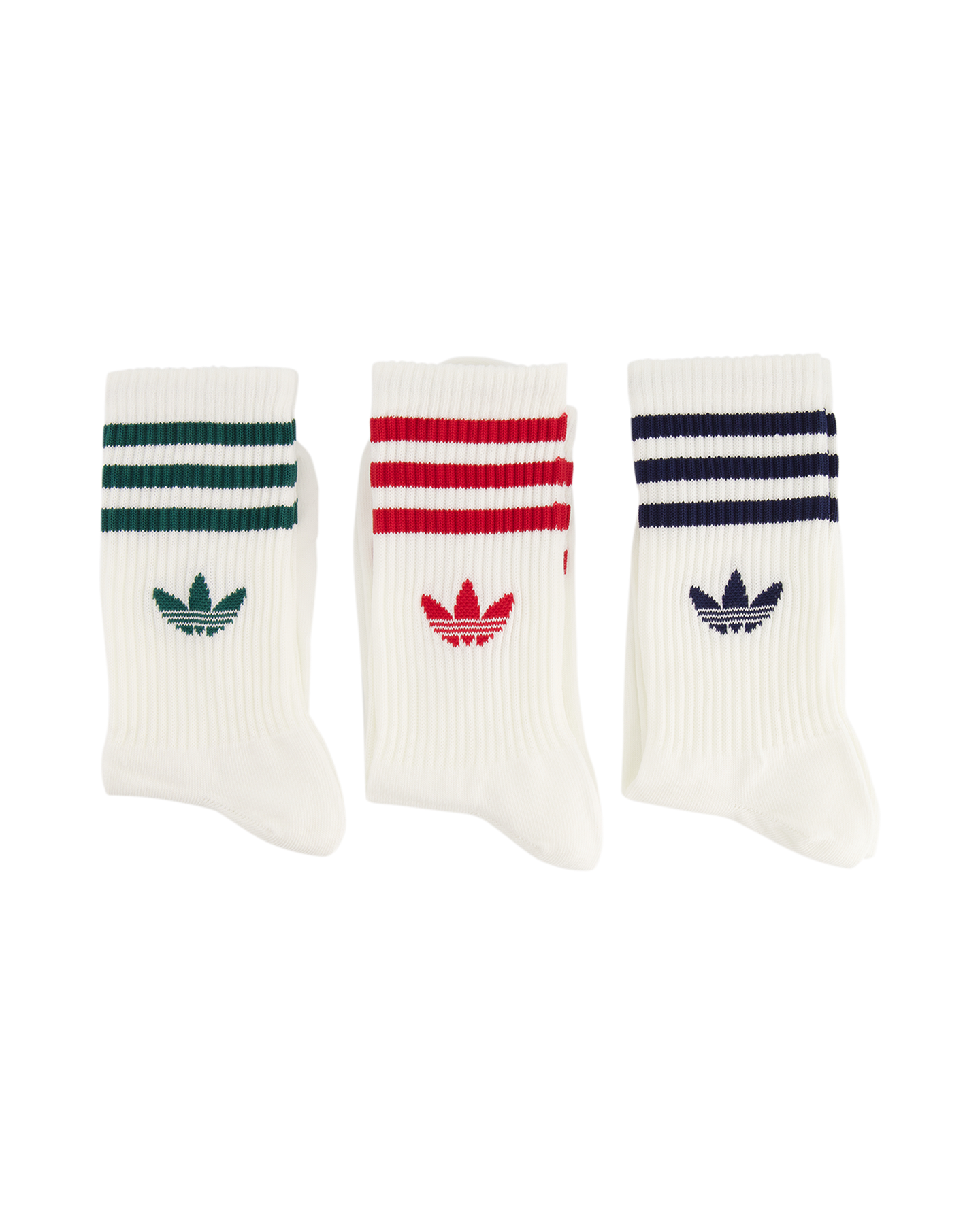 adidas 3 Stripes Crew Socks 3-pair WIT 1