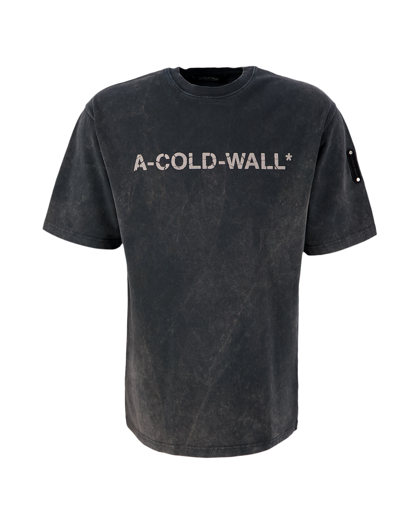 A-COLD-WALL* Overdye Logo T-Shirt DONKERGRIJS 1