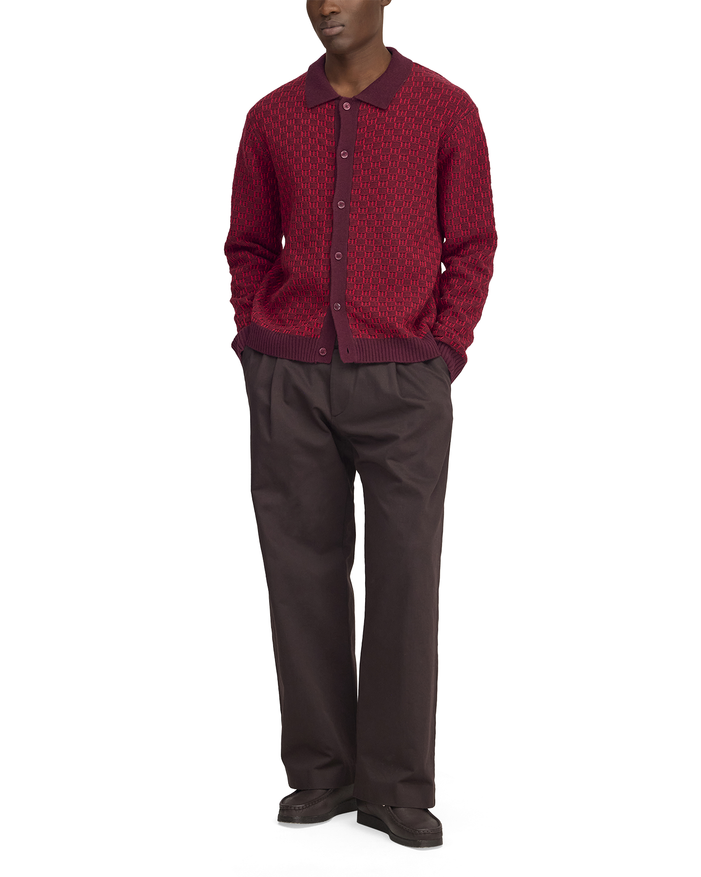 NN.07 Thor Polo Cardigan 60004 ROOD 3