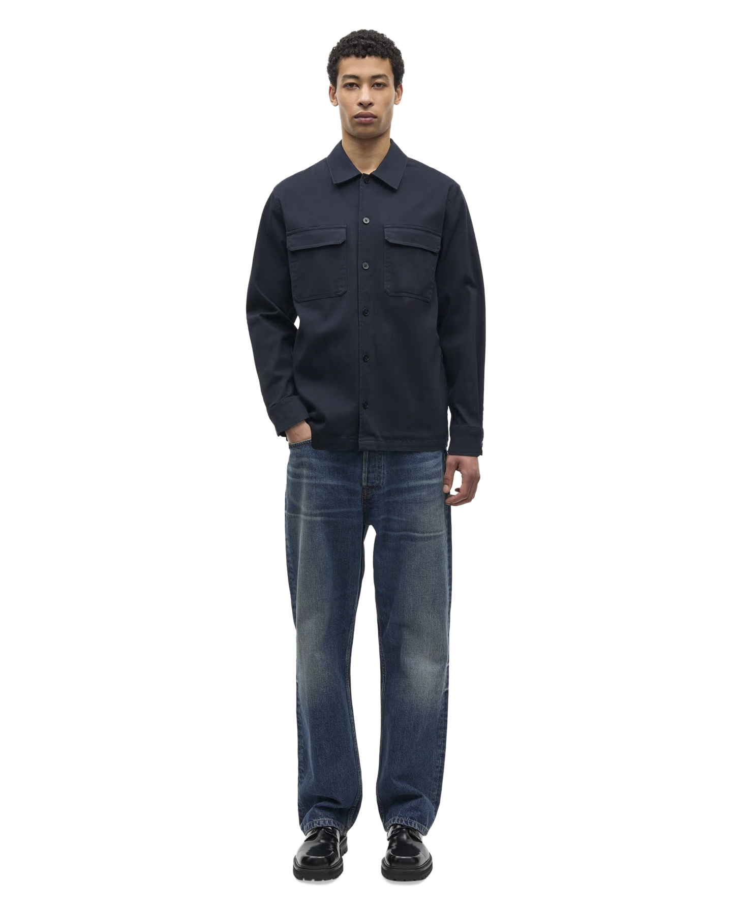 Samsøe Samsøe Sataka Je Overshirt 15963 DONKERBLAUW 3