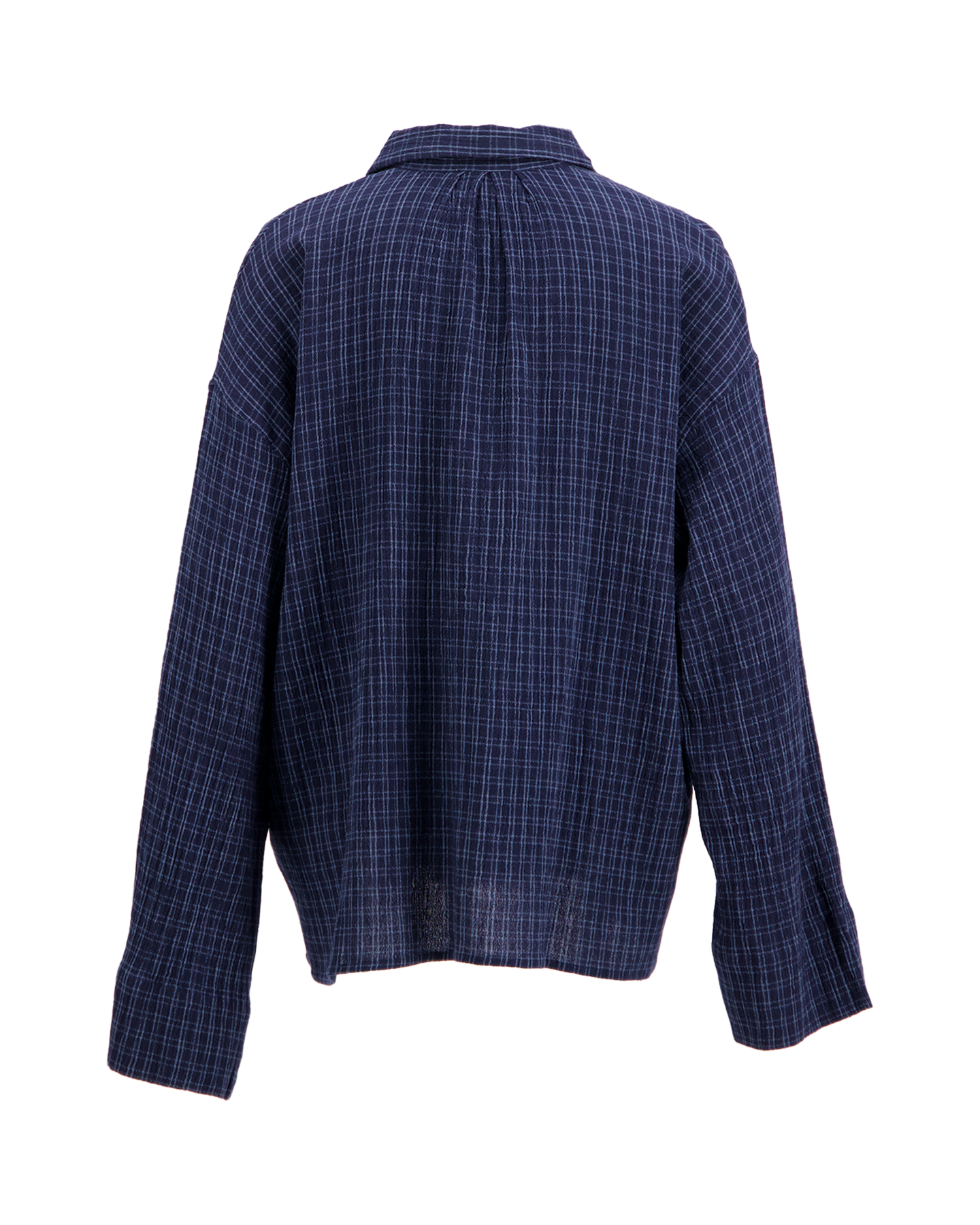Boii Studios Tinsi Check Shirt DONKERBLAUW 2