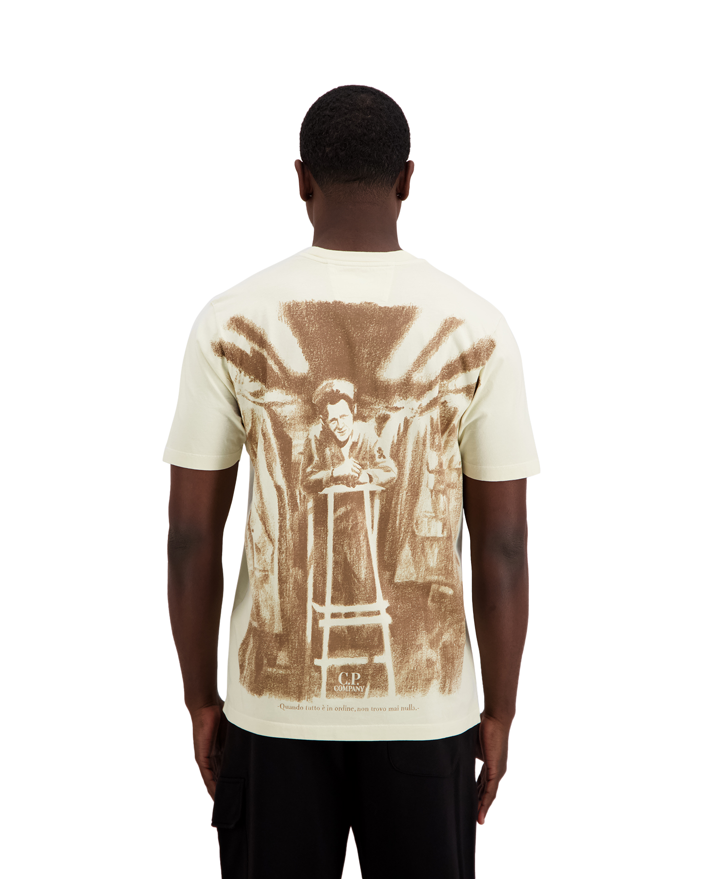 C.P. Company T-Shirt Met Backprint BEIGE 4
