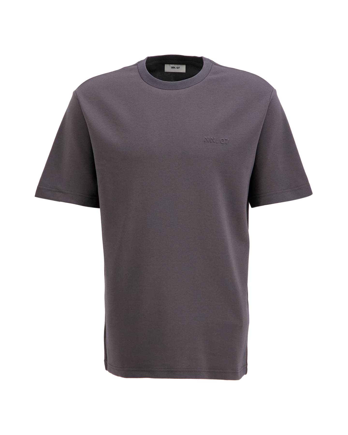 NN.07 Nat Ss Logo Tee 3457 ANTHRACIET 1