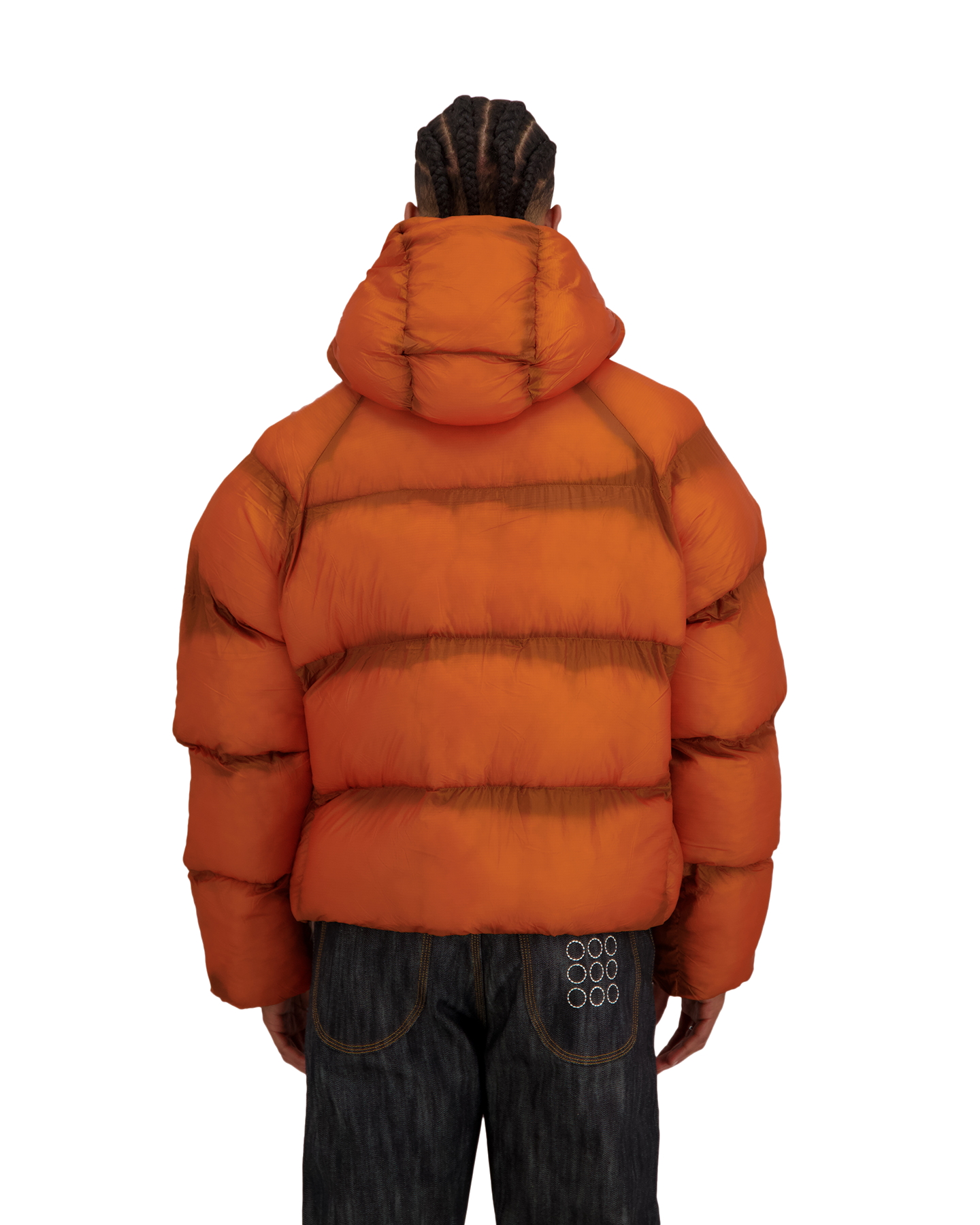 Daily Paper Raglan Sleeve Dias Puffer Jacket Oranje | Coef