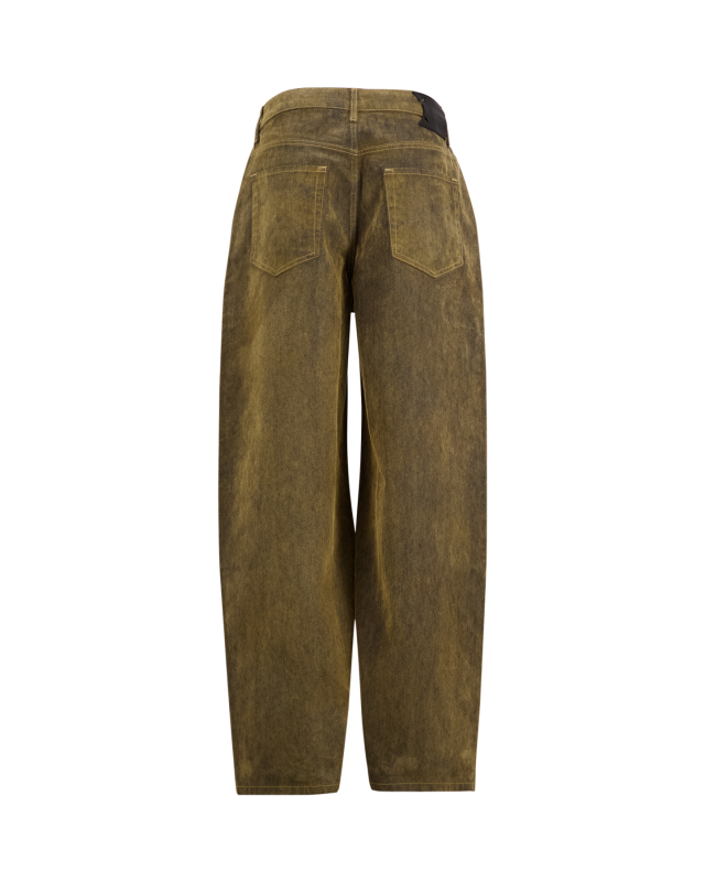 Daily Paper Velvet Shield Oversized Jeans Bruin | Coef
