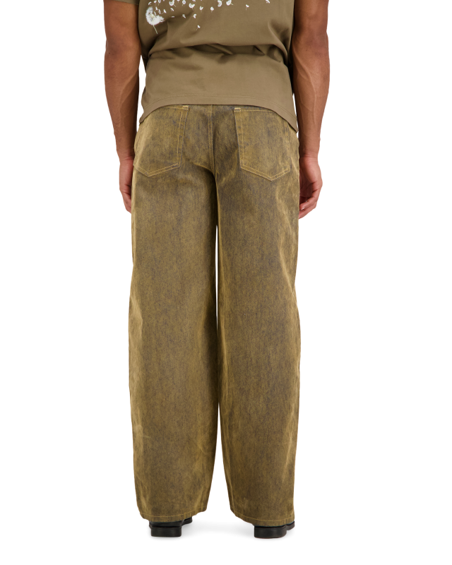 Daily Paper Velvet Shield Oversized Jeans Bruin | Coef