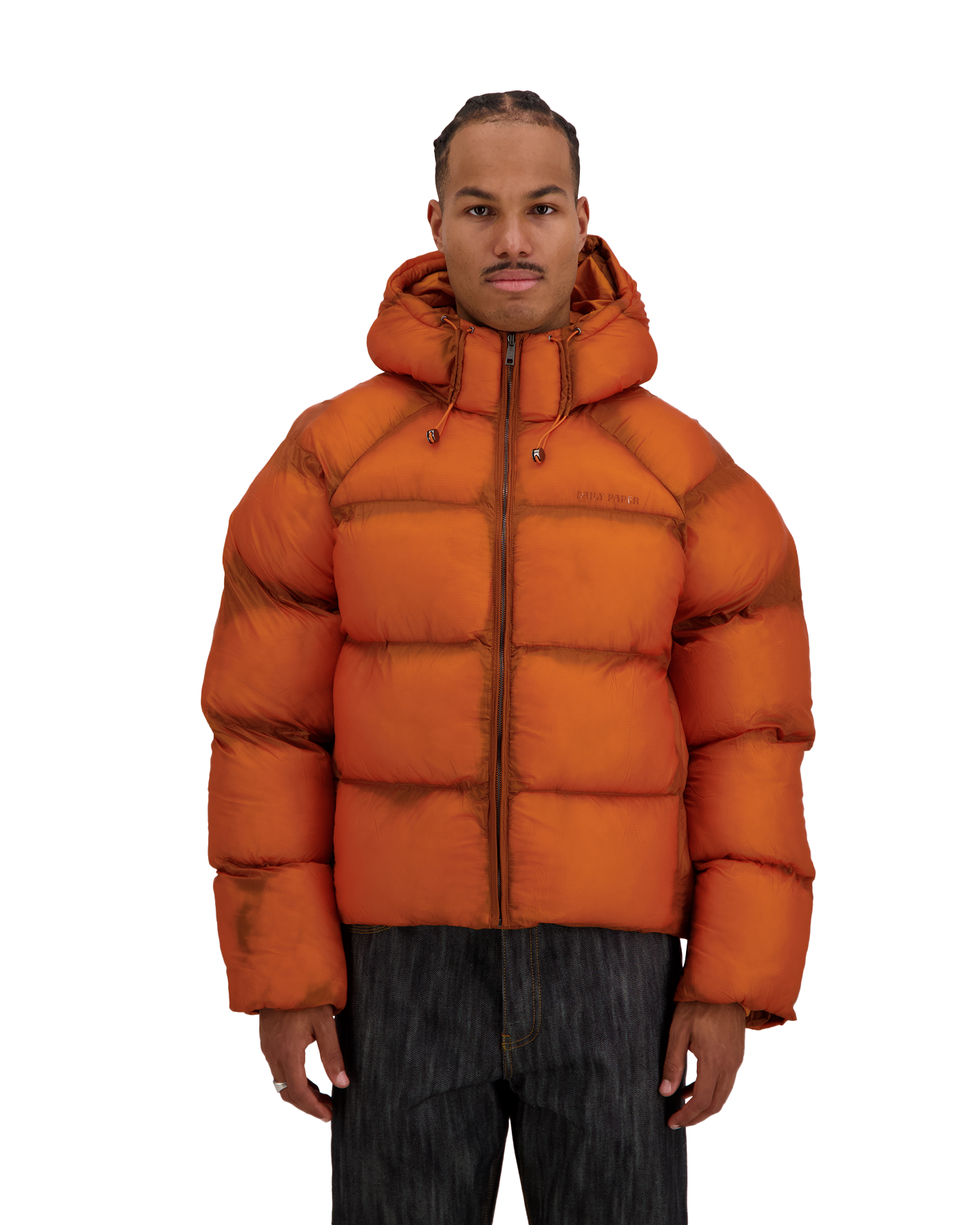 Daily Paper Raglan Sleeve Dias Puffer Jacket Oranje | Coef